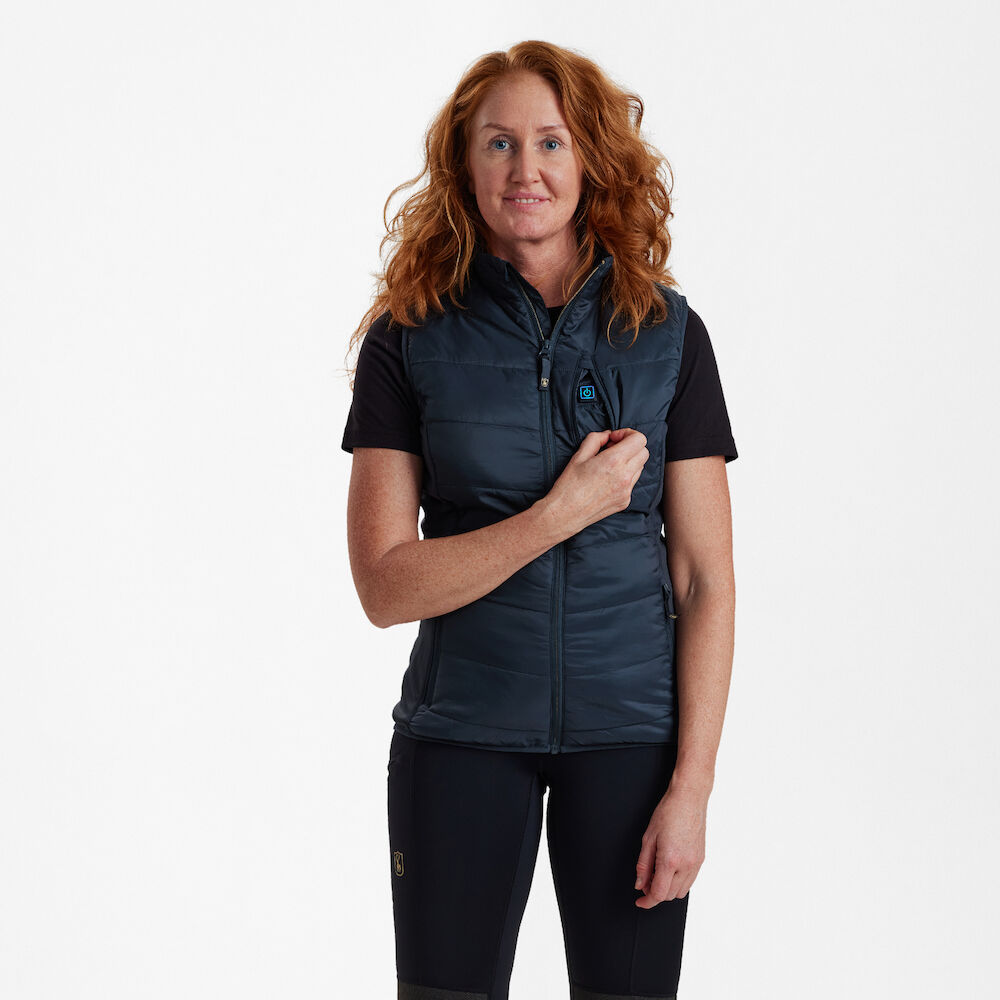 Lady Heat wattierte Weste - Dark Blue