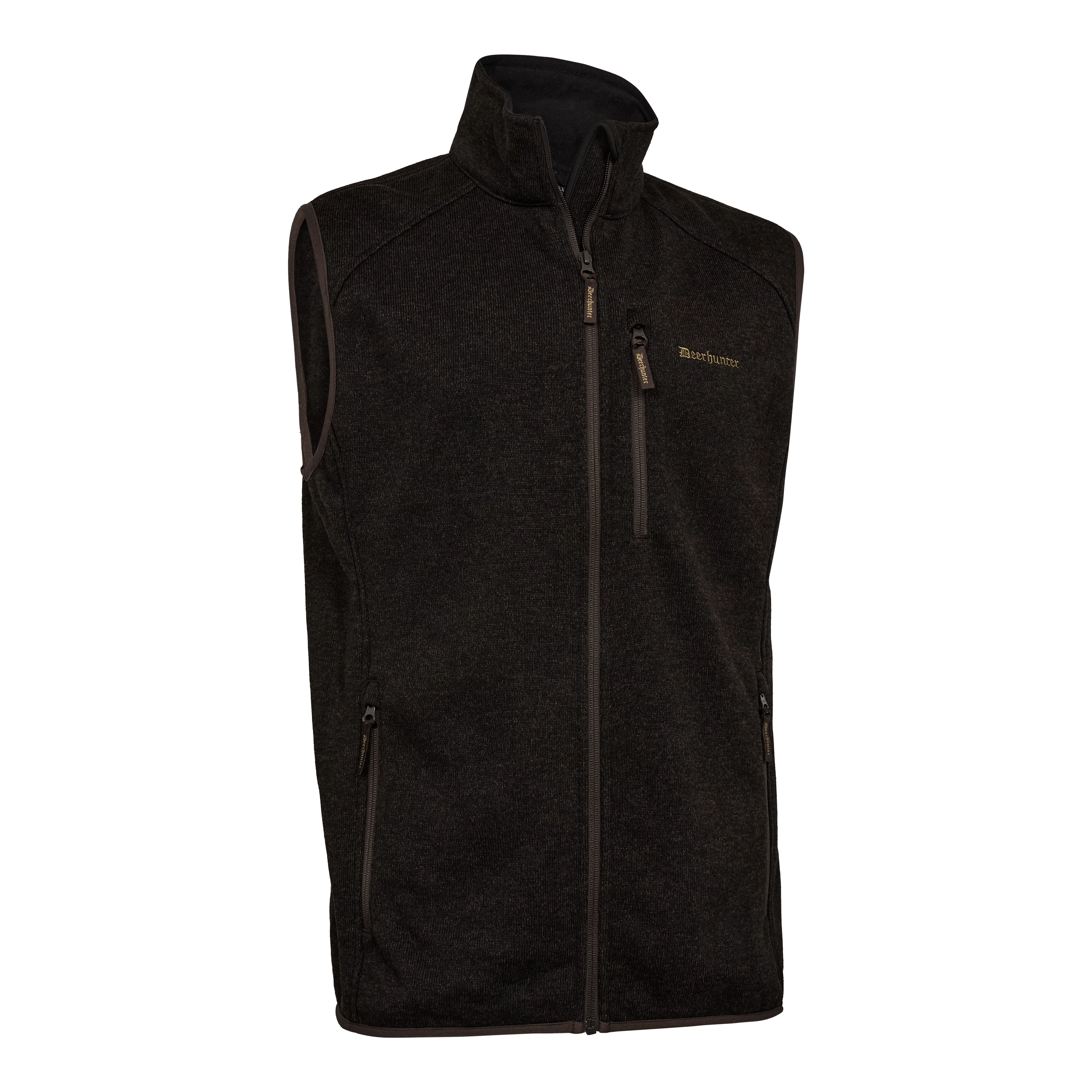 Moor Gestrickte Weste - Brown Leaf Moor Gestrickte Weste - Brown Leaf