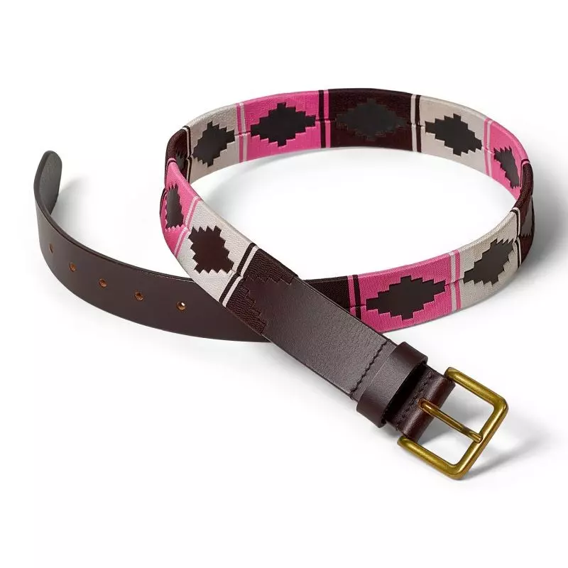 Waidmanns Unisex Pologürtel Marley Pink Weiß