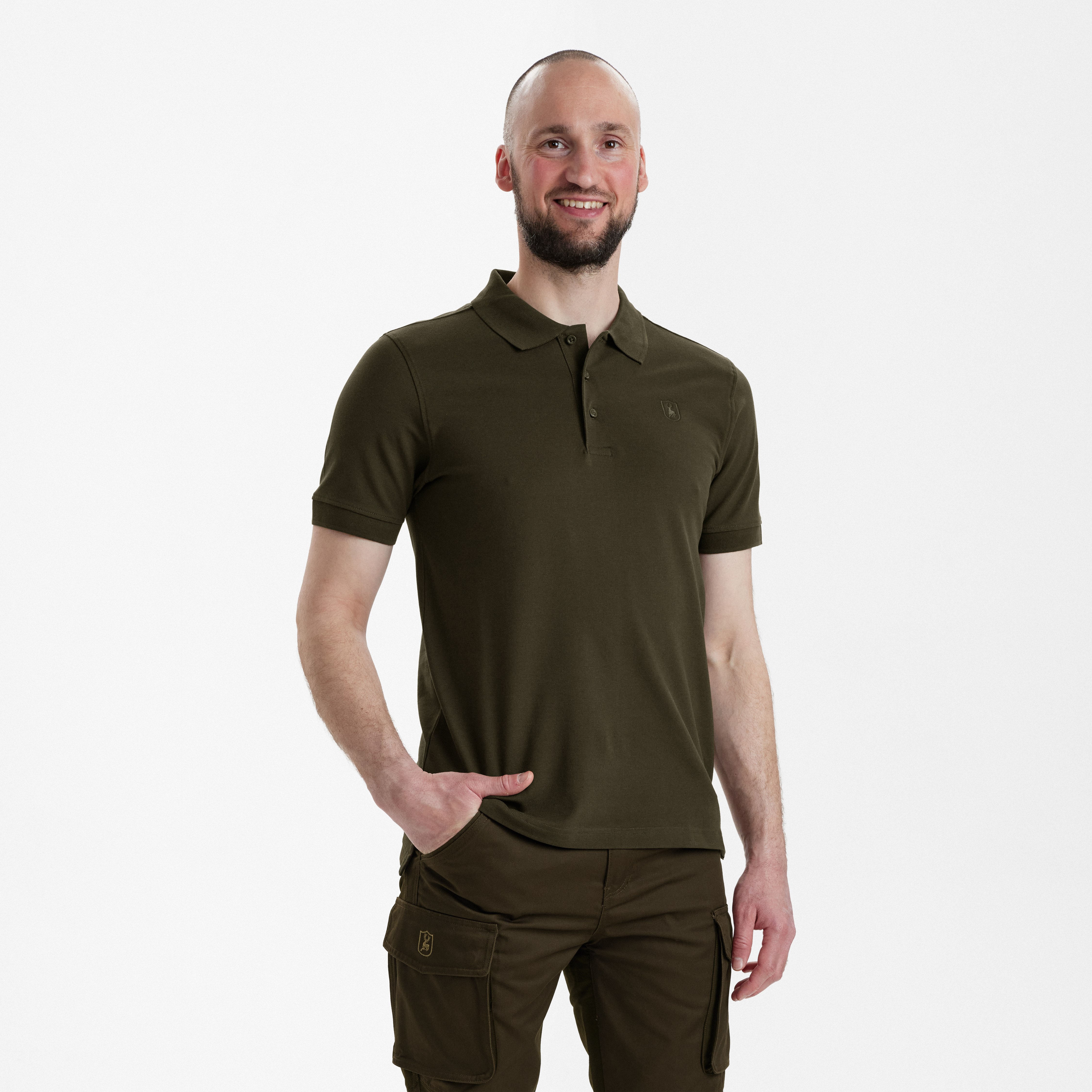 Harris Polo Shirt - Deep Green
