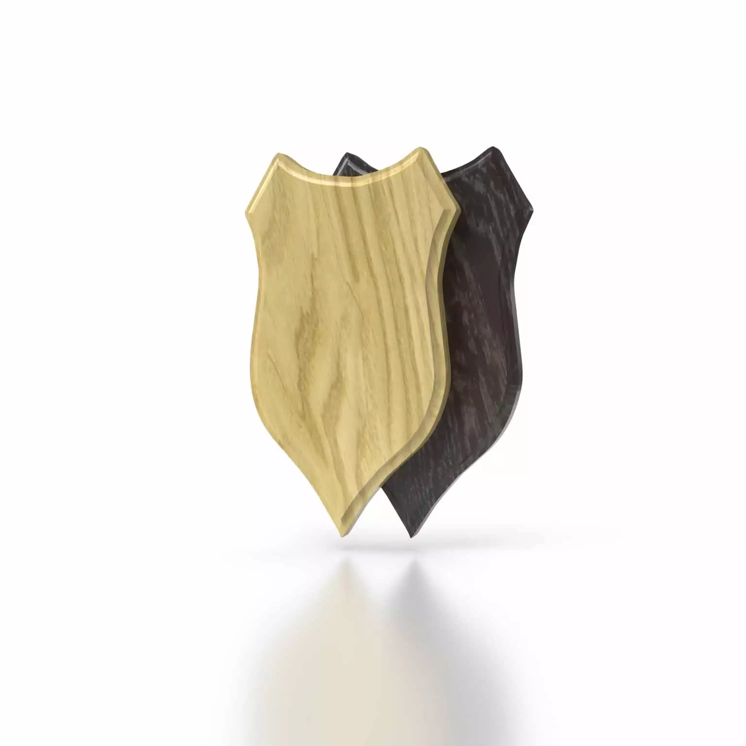 Rehbockbrett Eiche 7 - 22x13 cm Dunkel