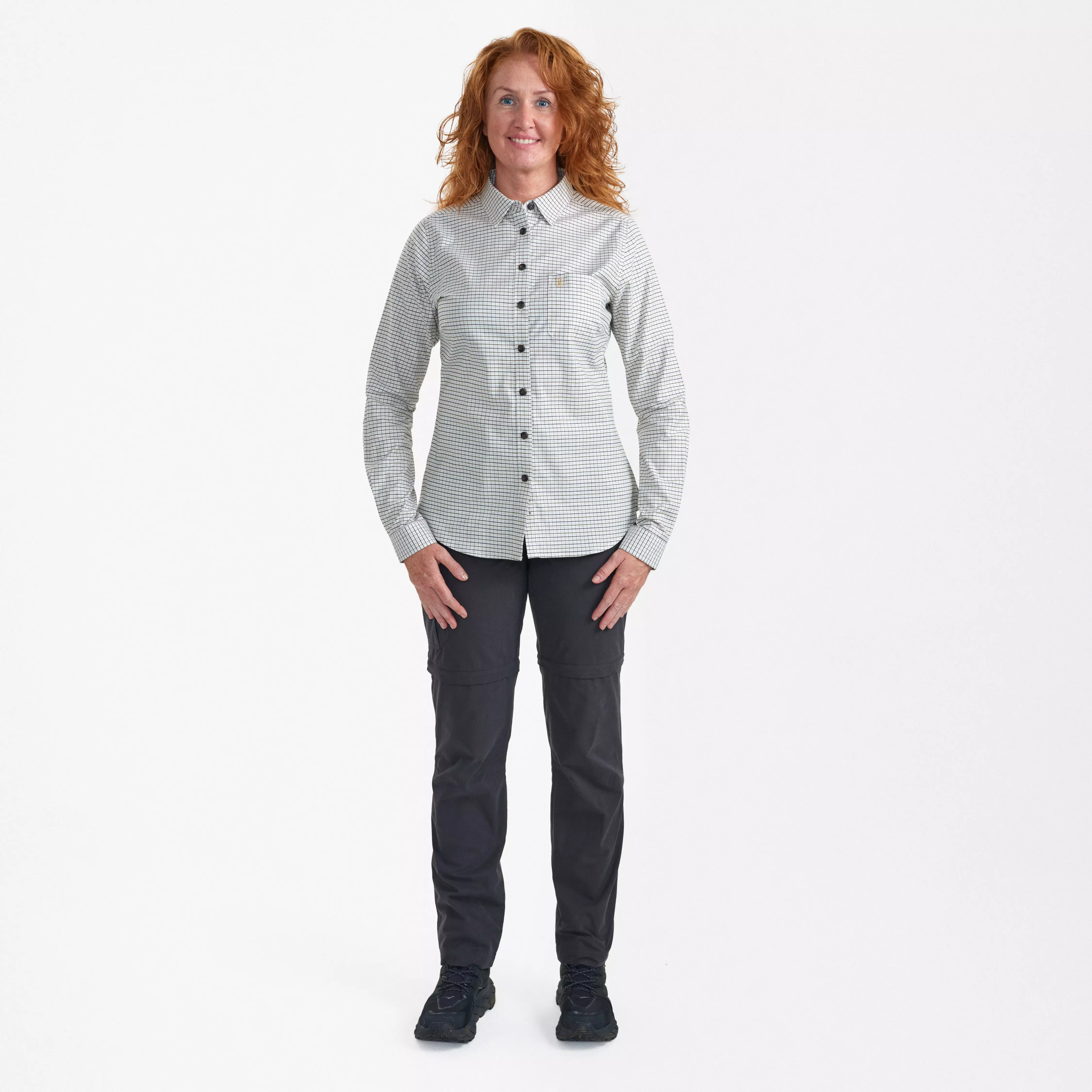 Lady Sara Bluse - Green Check