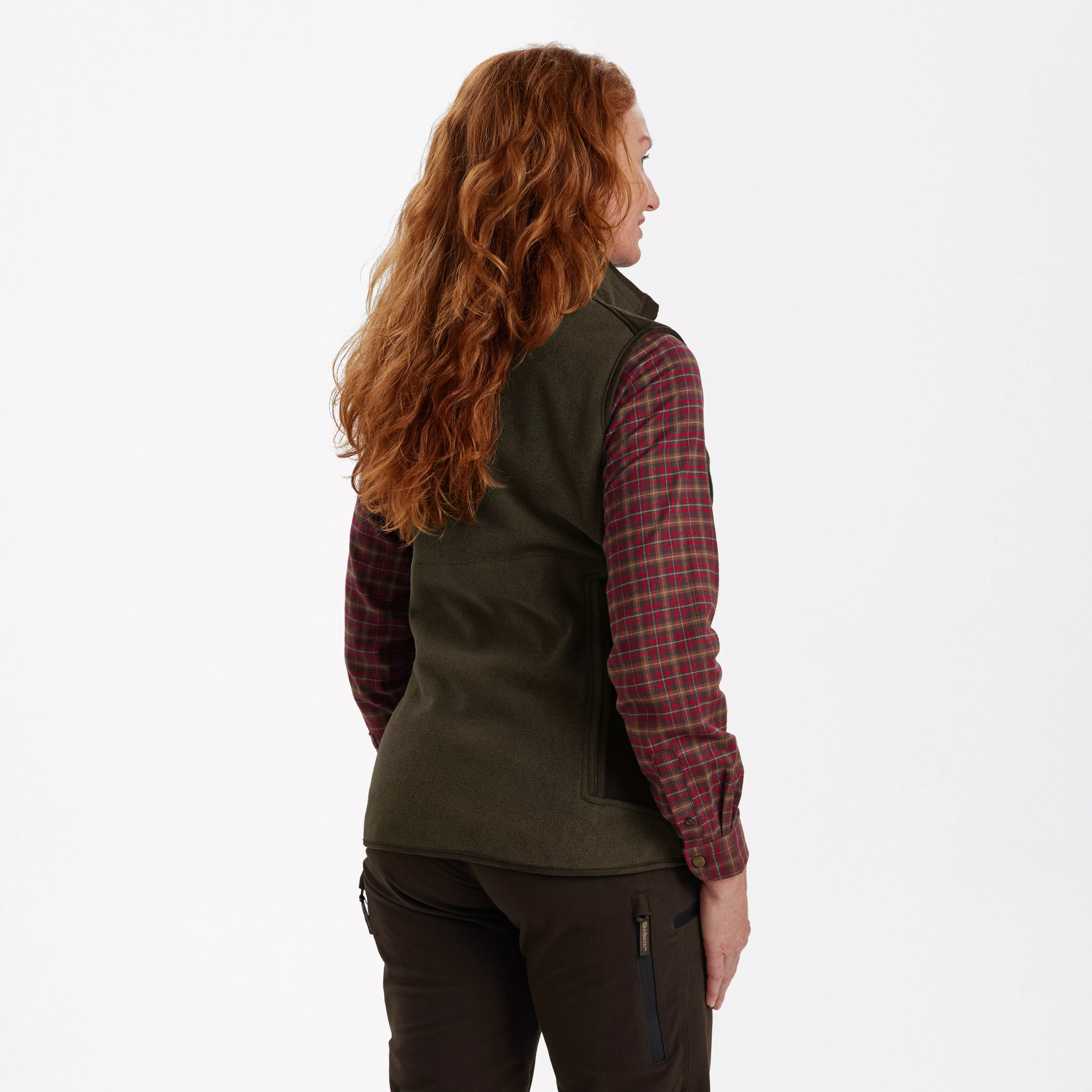 Lady Pam Bonded Fleeceweste - Graphite Green Melange