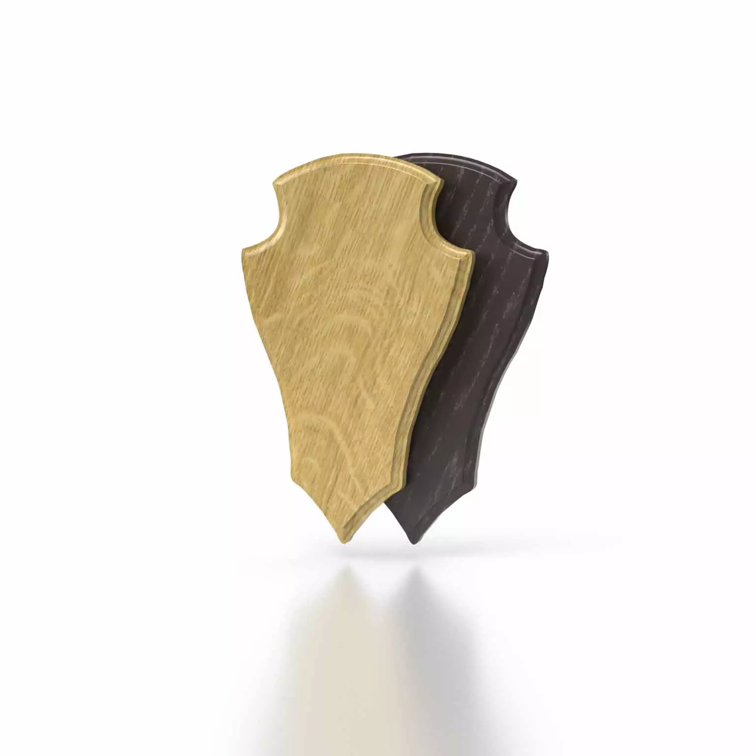 Rehbockbrett Eiche 2 - 22x13 cm Dunkel