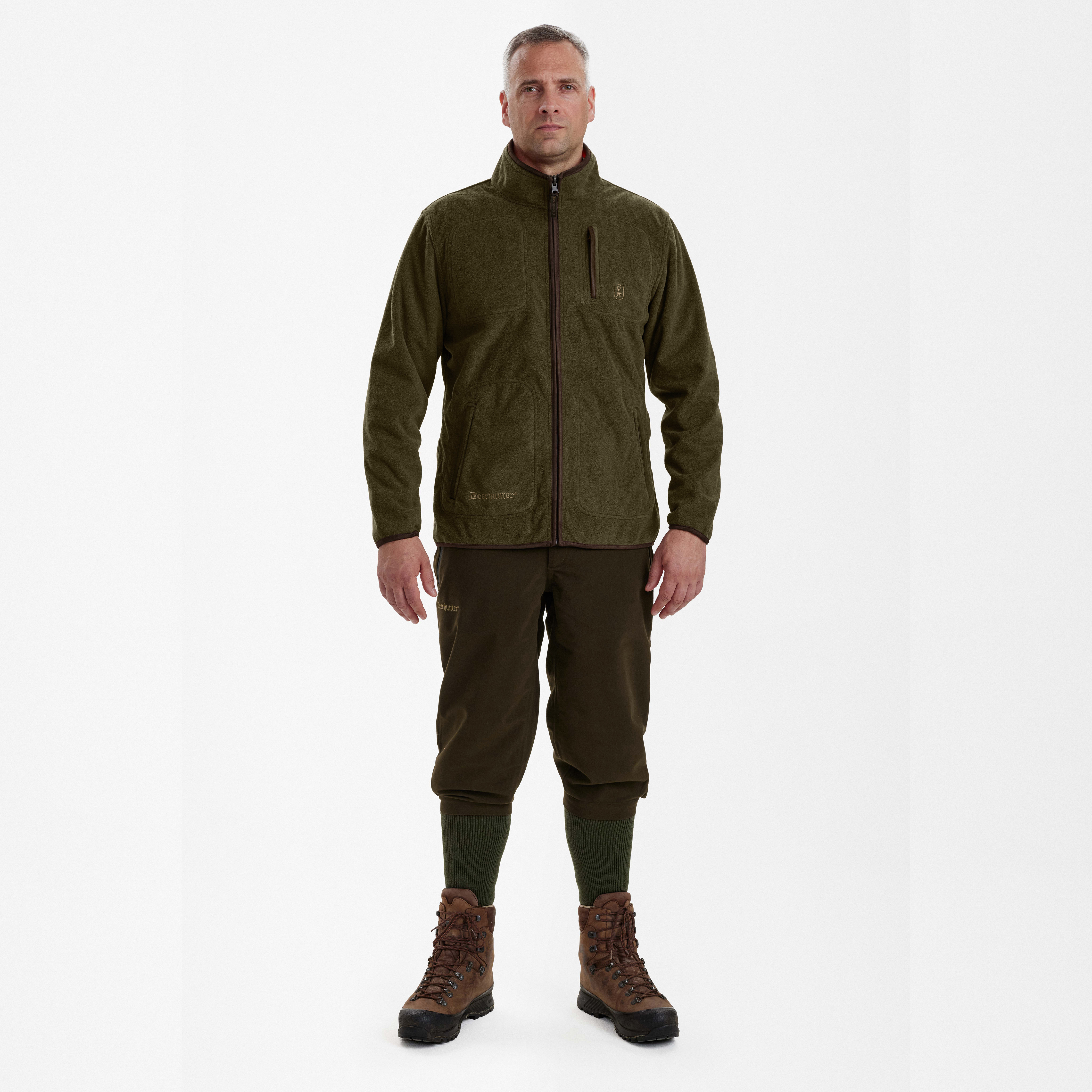 Gamekeeper Bonded Fleecejacke - Wendbar - Orange