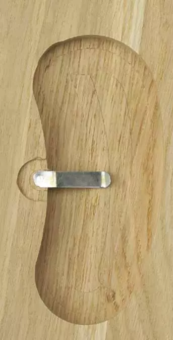 Rehbockbrett Eiche 8 - 21x12 cm Dunkel