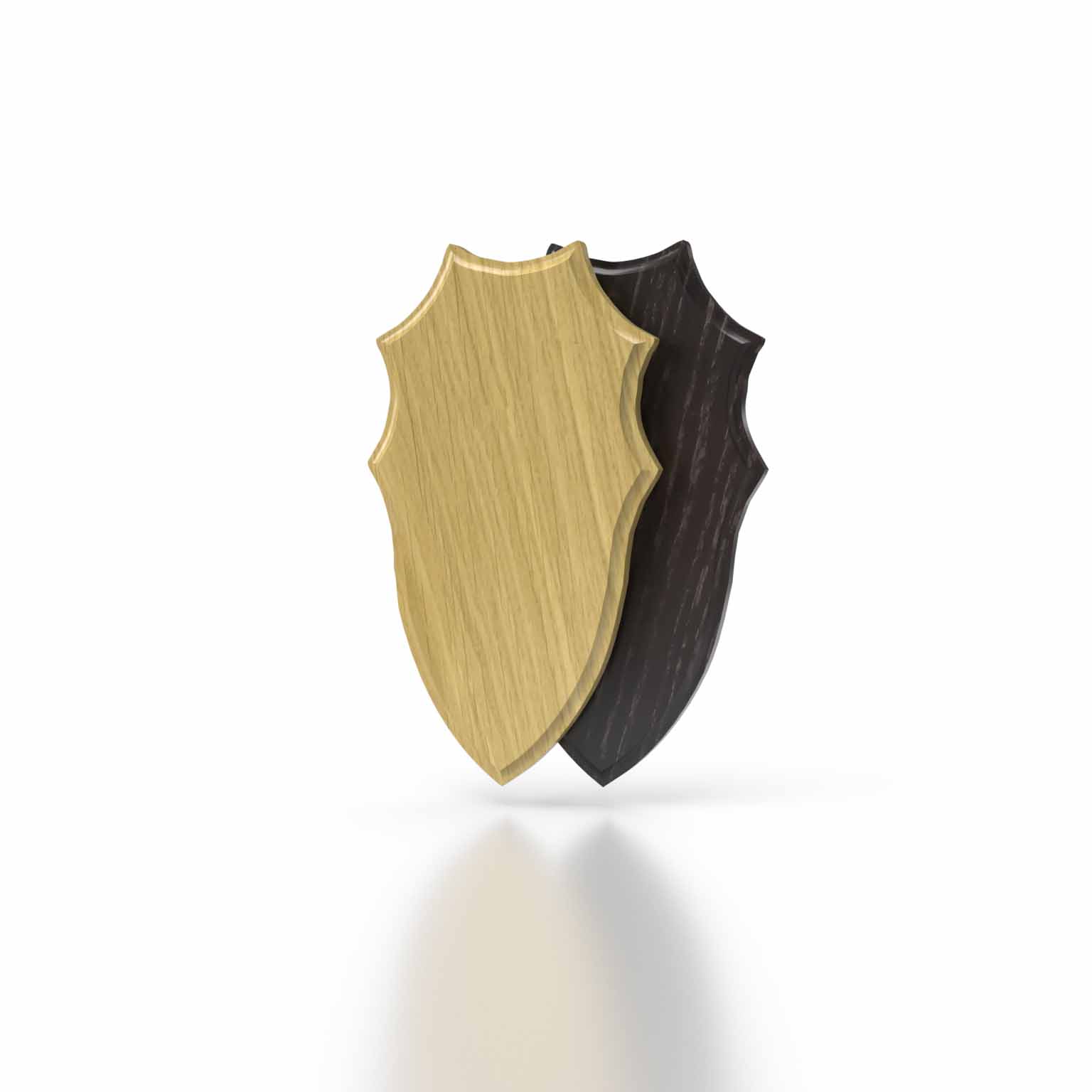 Rehbockbrett Eiche 6 - 20x12 cm Dunkel 