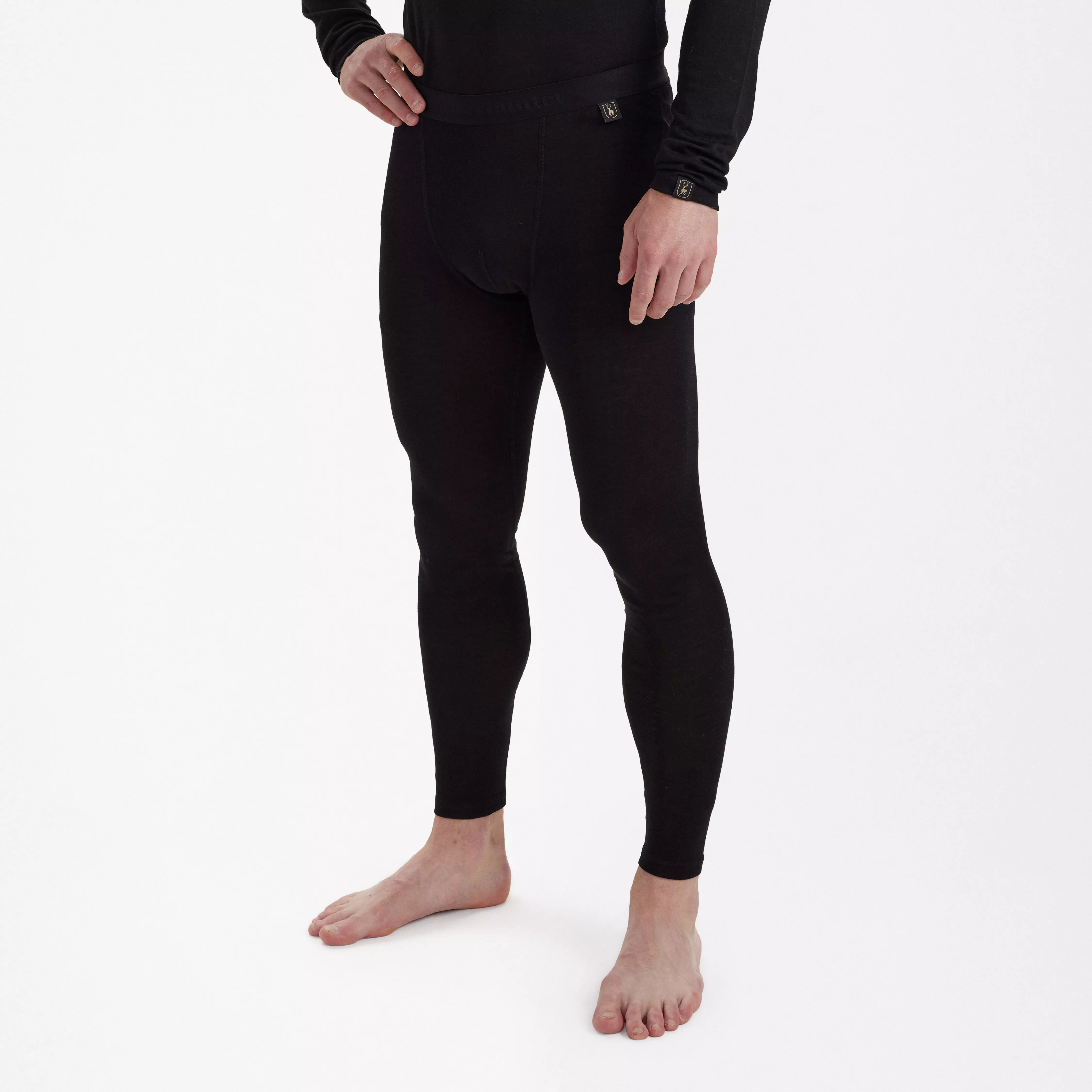 Quinn lange Merino-Unterhose - Black Oak