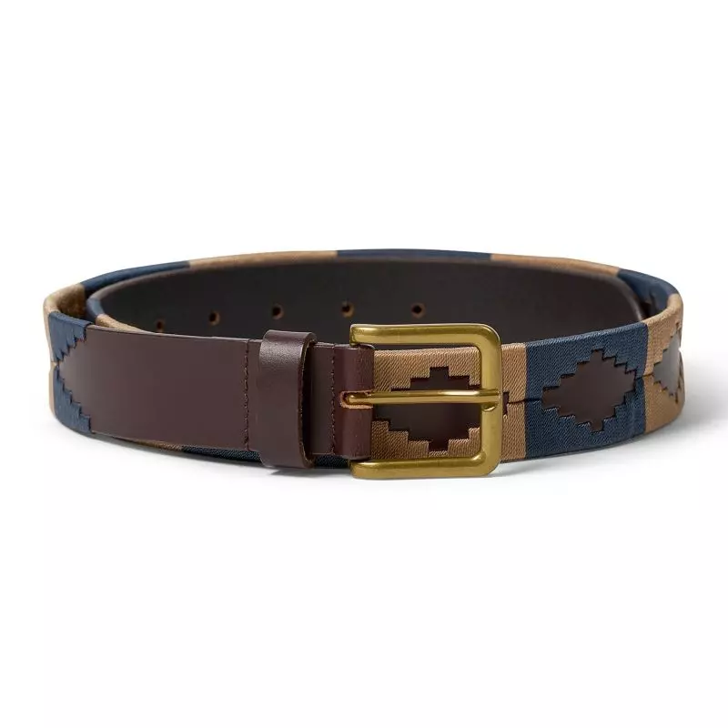 Waidmanns Unisex Pologürtel Monty Blau Beige