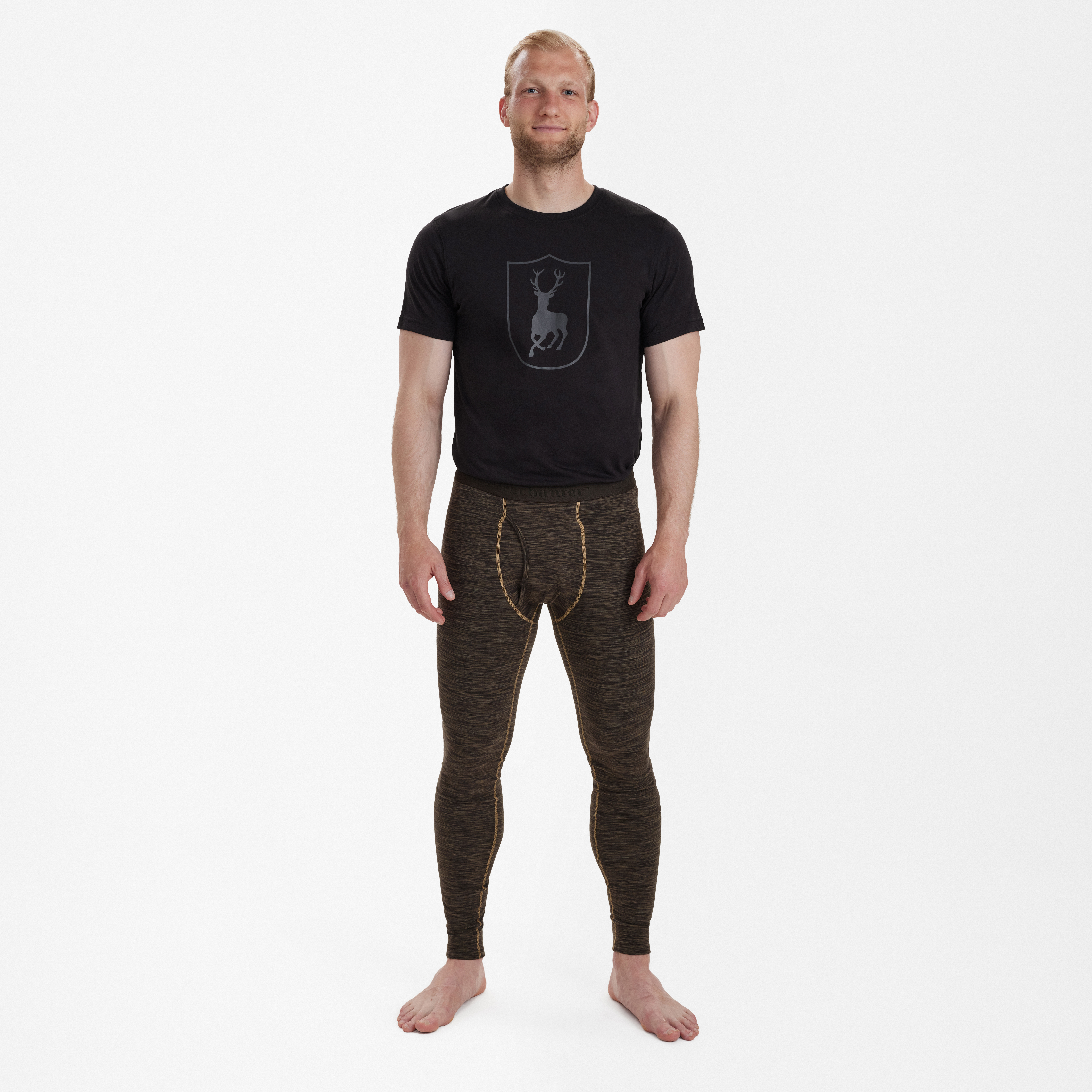 Norden Insulated Lange Unterhosen - Brown Melange