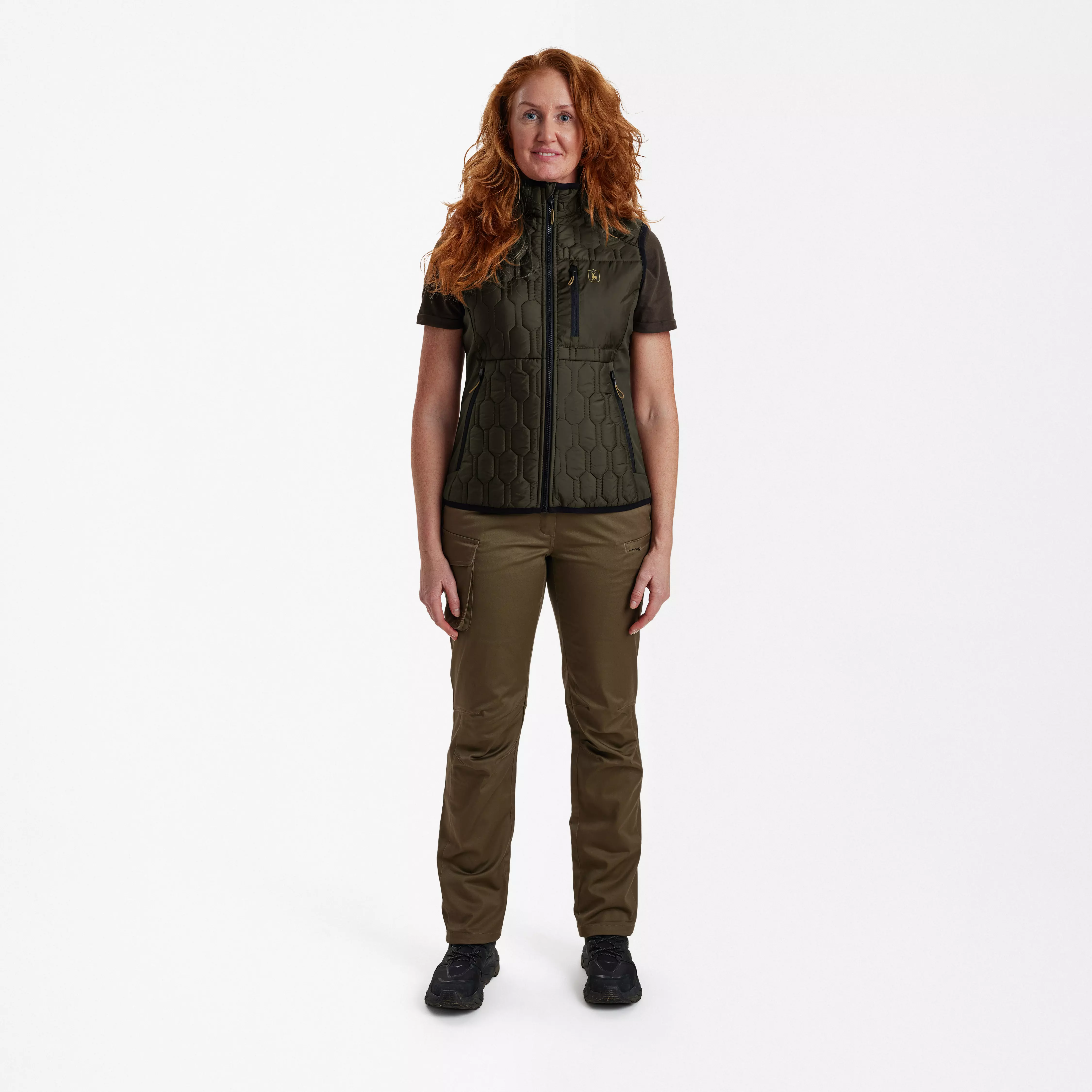 Lady Mossdale Steppweste - Forest Green