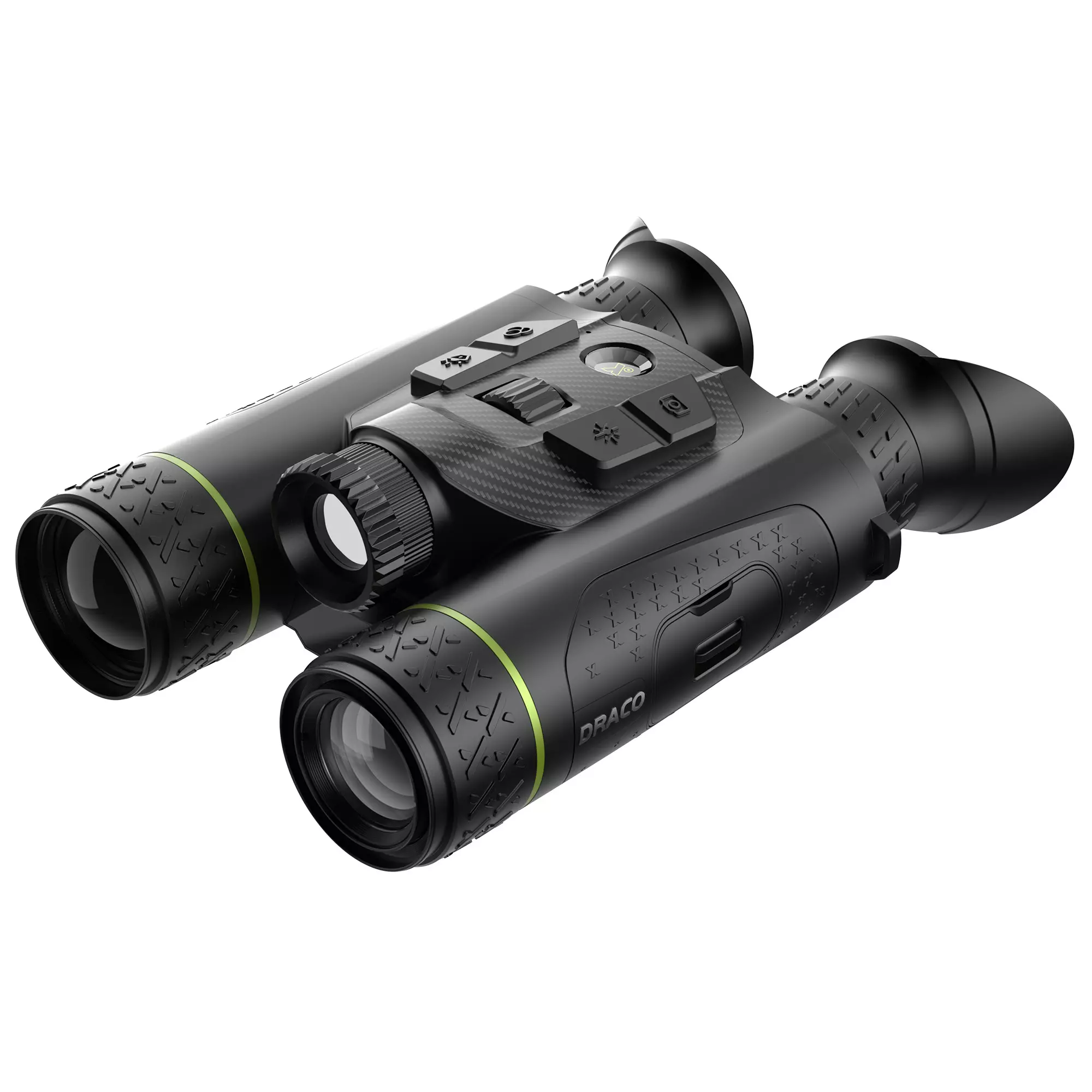 PIXFRA Draco D335-4K LRF Multispektrales 4-in-1 Wärmebildfernglas mit 4K-Nachtsichtkanal und Laser-Entfernungsmesser