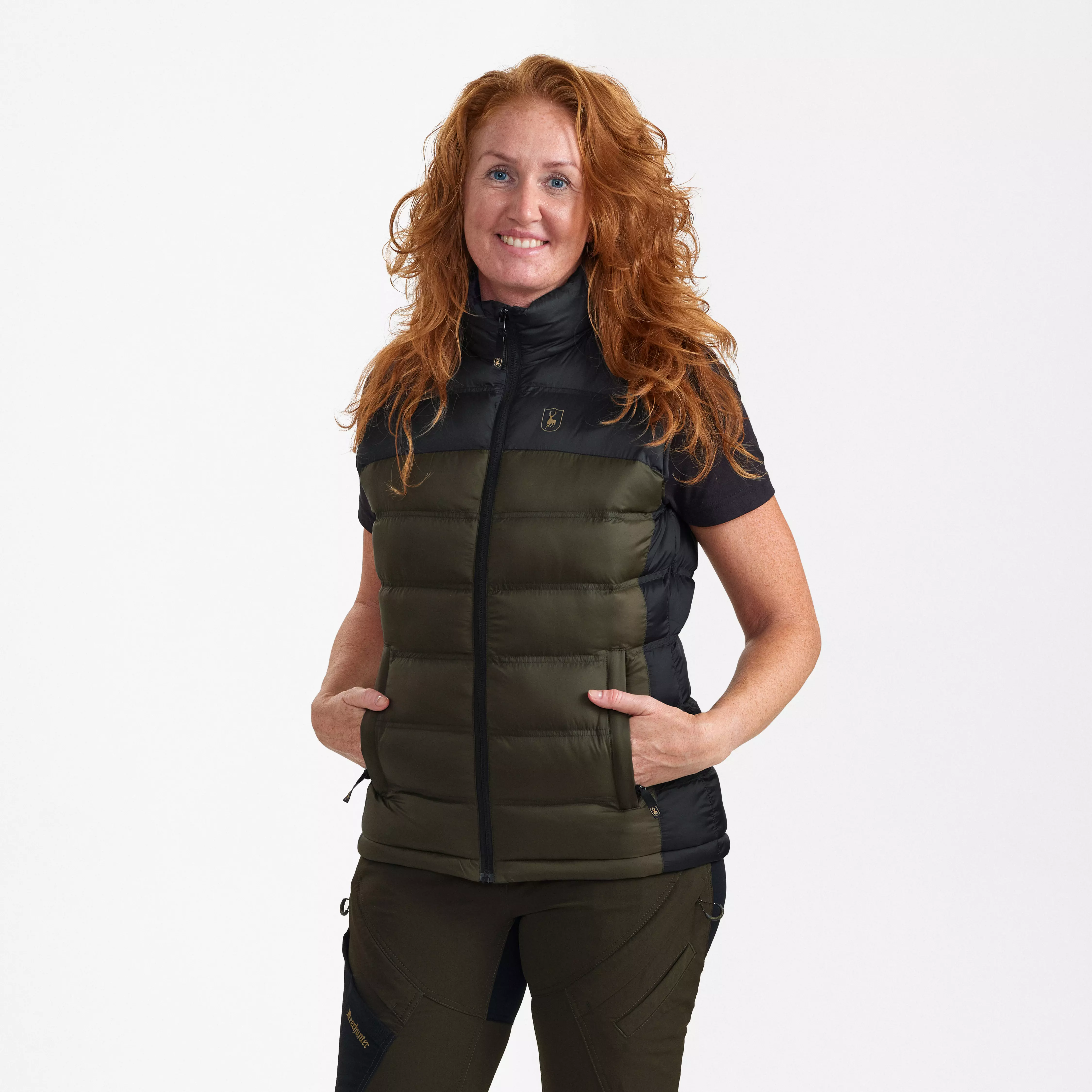 Lady Northward Wattierte Weste - Rifle Green