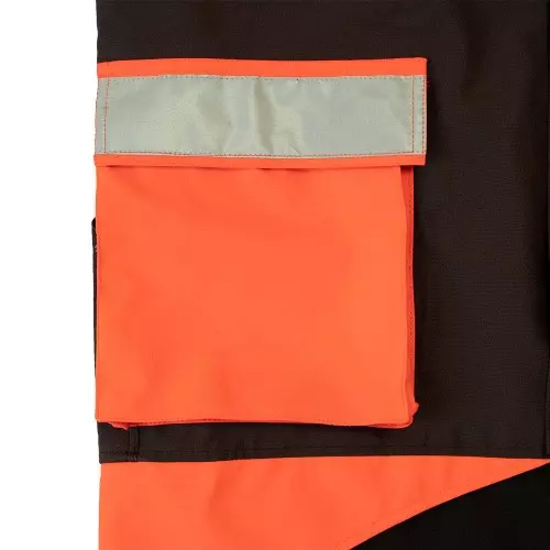 Kruedener Hundeführer-/ Durchgehjacke warnrot/braun Kruedener Hundeführer-/ Durchgehjacke warnrot/braun