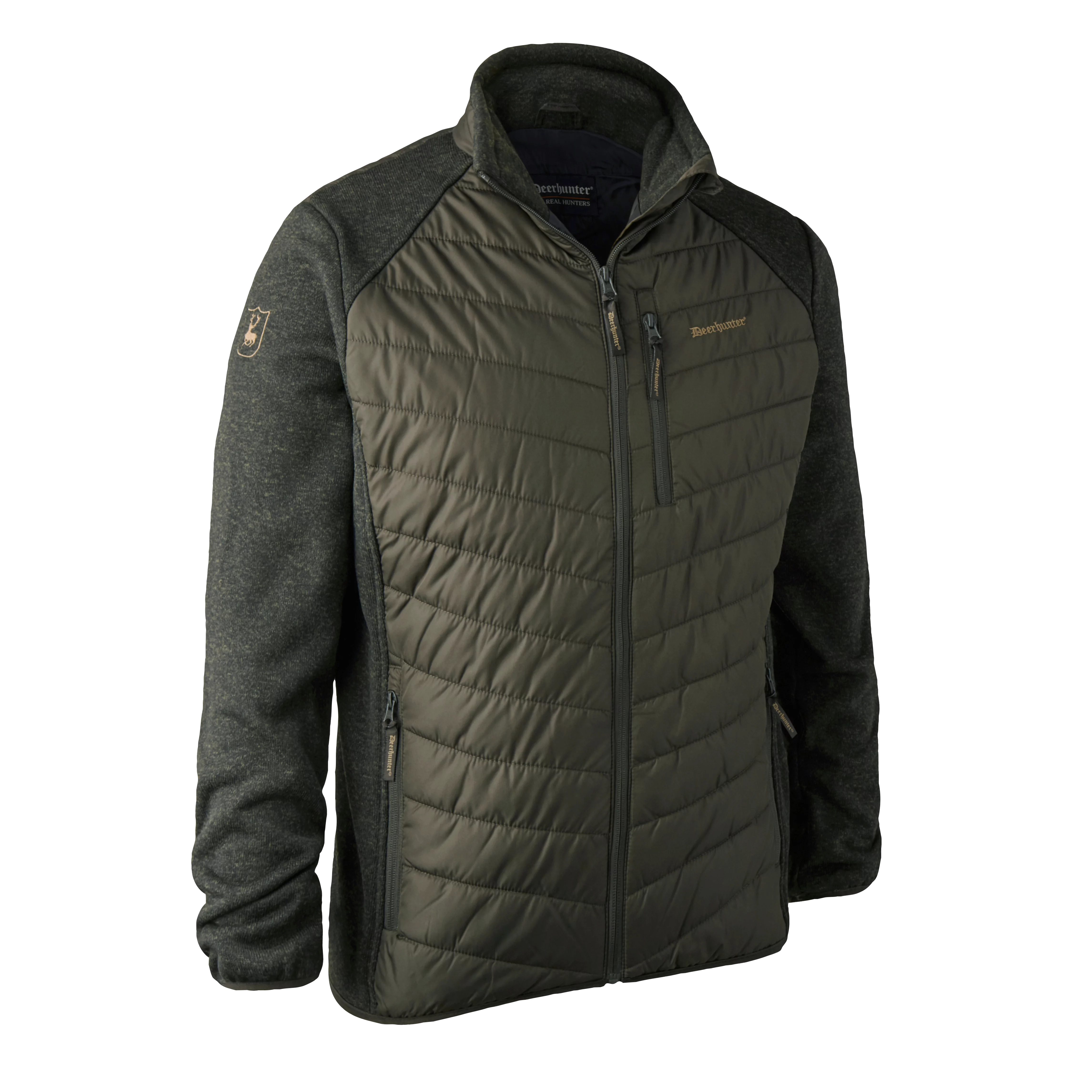 Moor Wattierte Jacke mit Strick - Timber