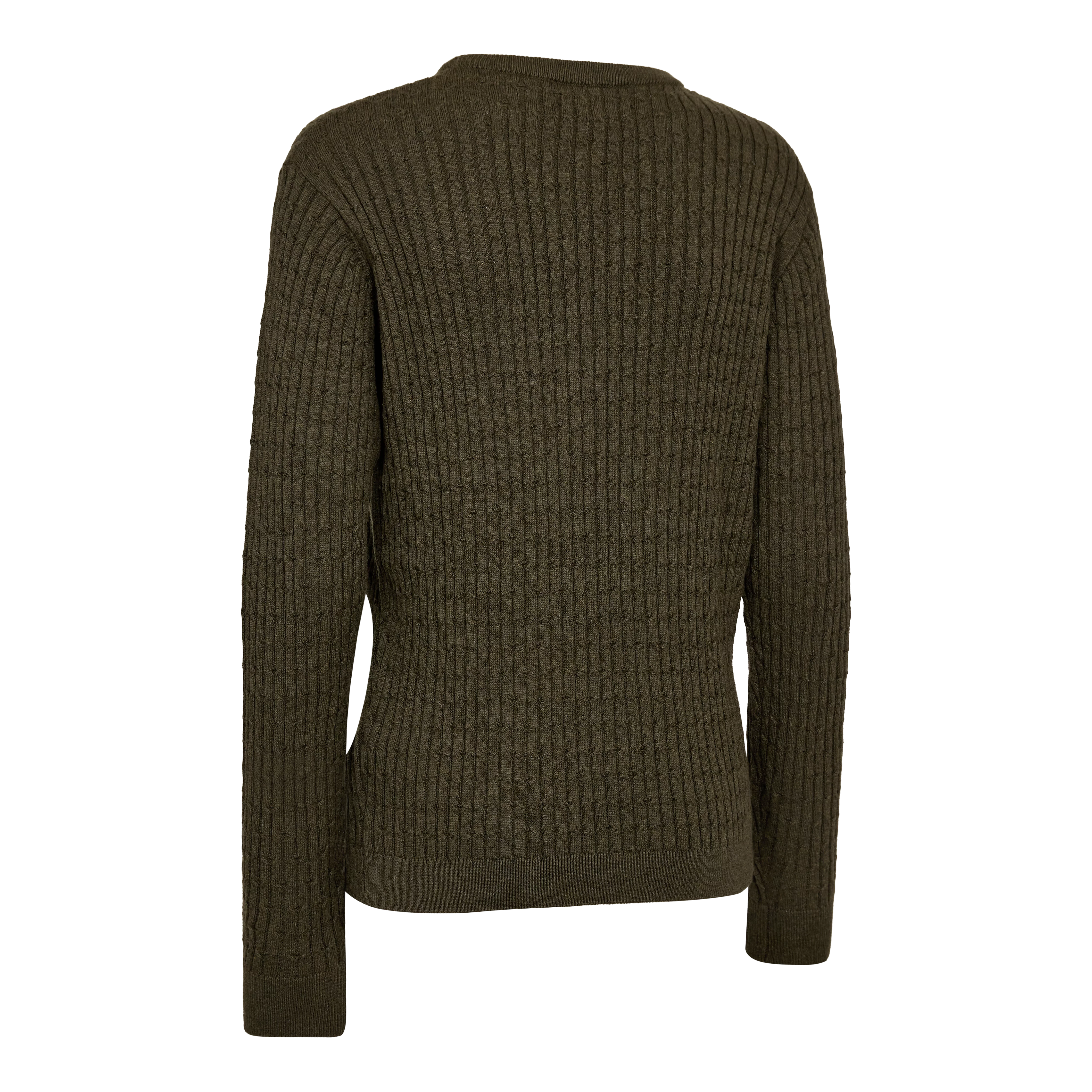 Lady Harrington Zopfmuster Strickpullover - Forest Ember Melange Lady Harrington Zopfmuster Strickpullover - Forest Ember Melange