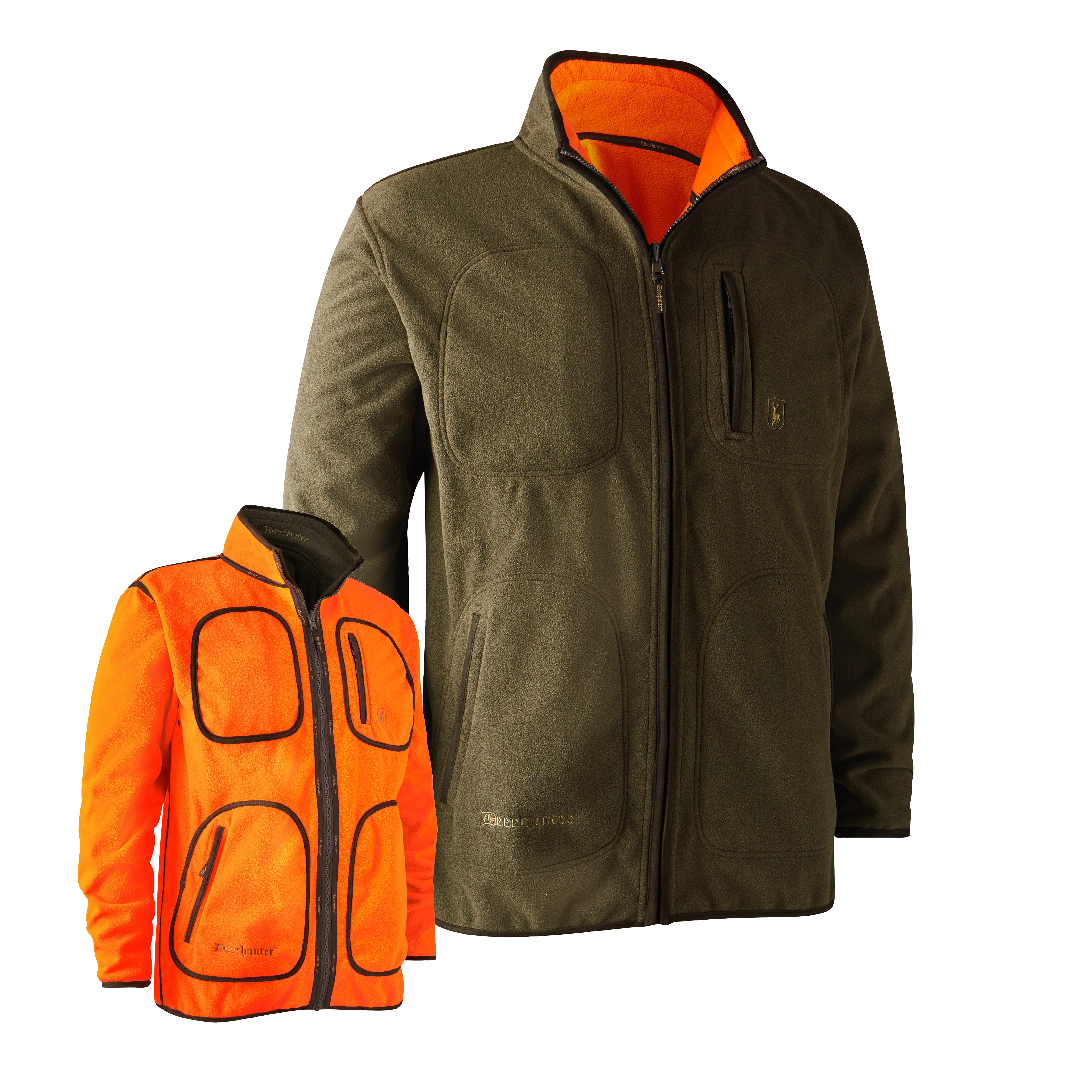 Gamekeeper Bonded Fleecejacke - Wendbar - Orange Gamekeeper Bonded Fleecejacke - Wendbar - Orange