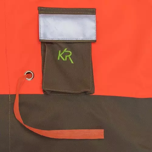 Kruedener Hundeführer-/ Durchgehjacke warnrot/ oliv Kruedener Hundeführer-/ Durchgehjacke warnrot/ oliv