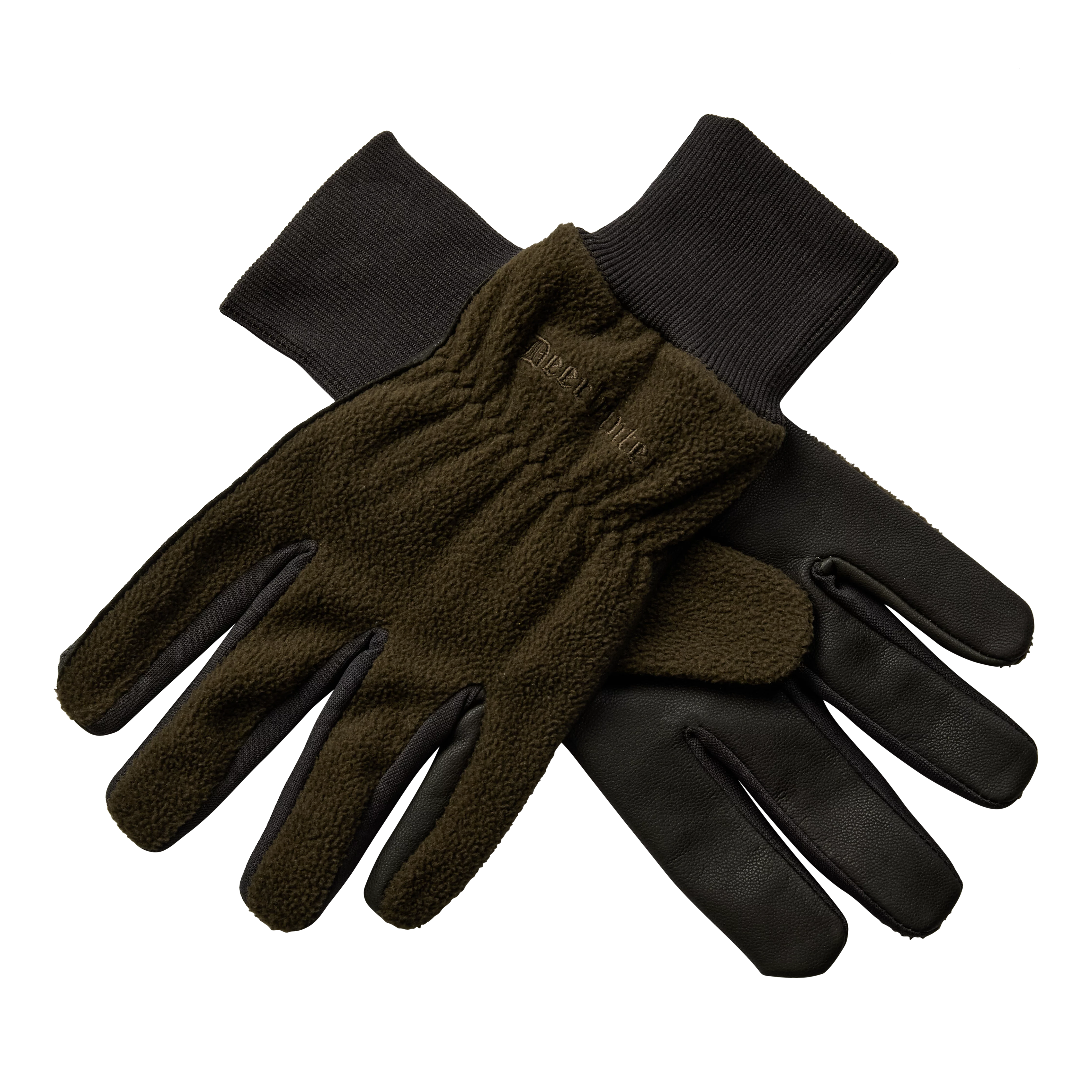 Fleecehandschuhe mit Leder - Art Green Fleecehandschuhe mit Leder - Art Green