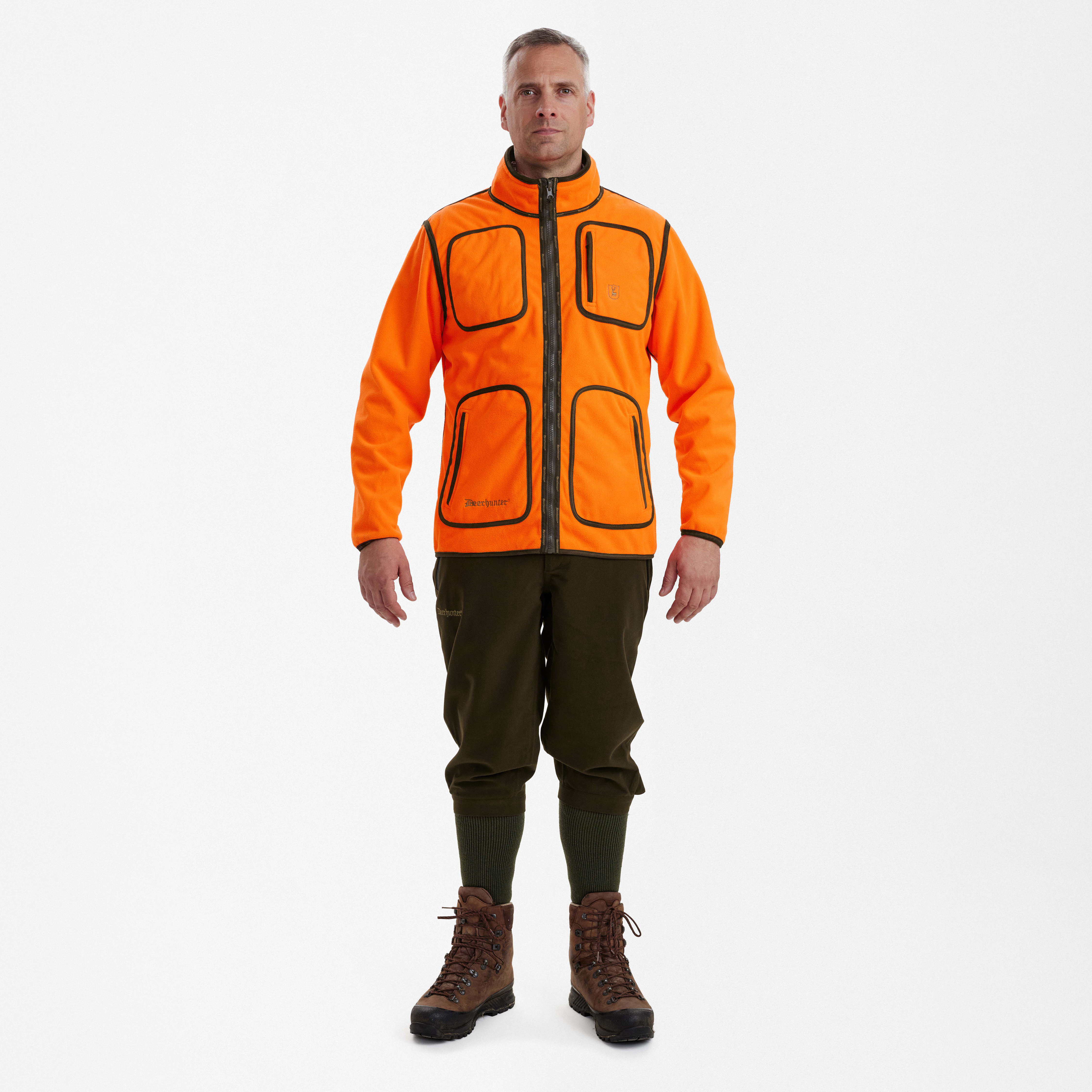 Gamekeeper Bonded Fleecejacke - Wendbar - Orange