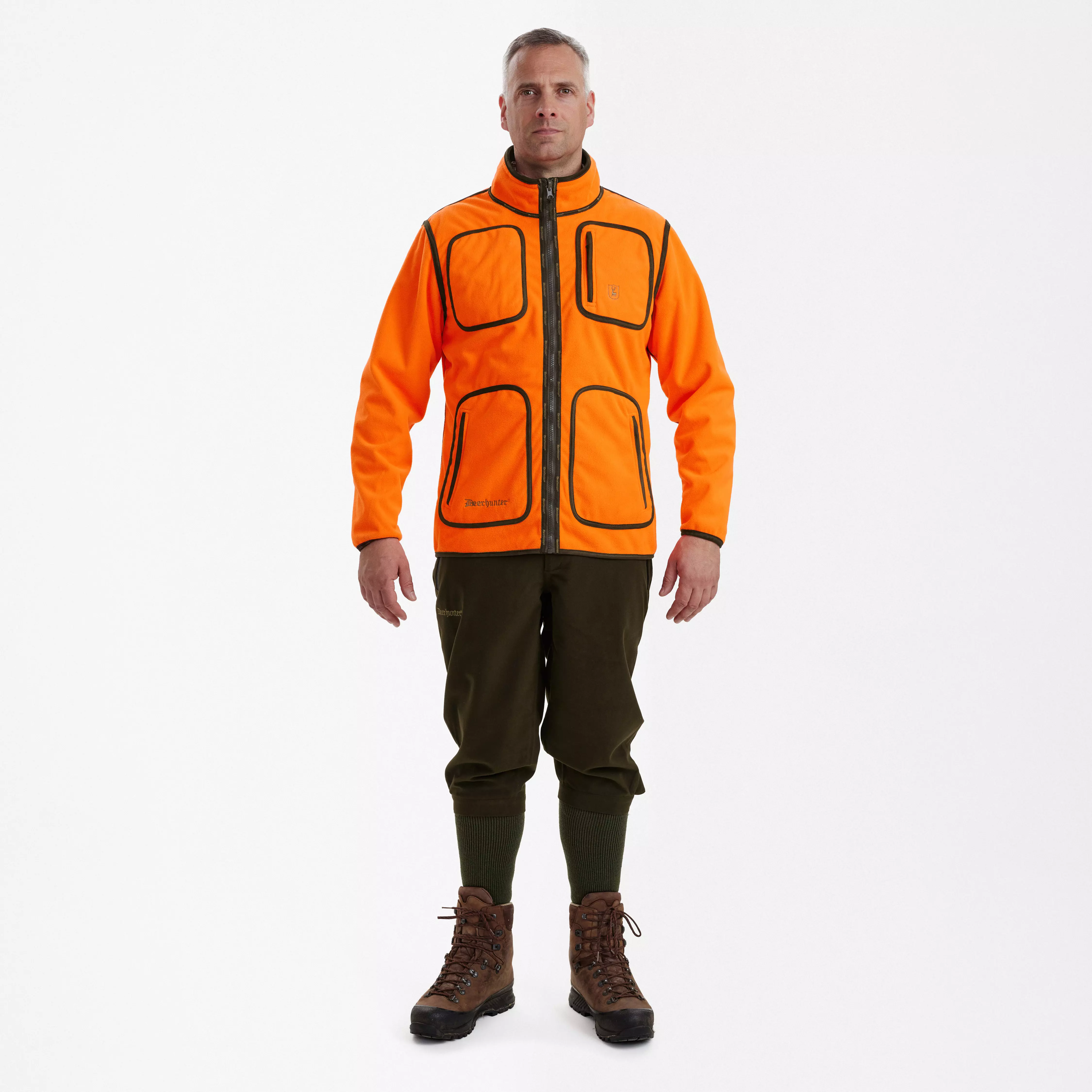 Gamekeeper Bonded Fleecejacke - Wendbar - Orange Gamekeeper Bonded Fleecejacke - Wendbar - Orange