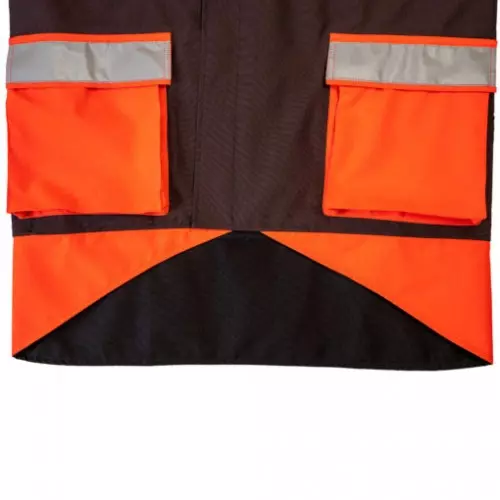 Kruedener Hundeführer-/ Durchgehjacke warnrot/braun Kruedener Hundeführer-/ Durchgehjacke warnrot/braun