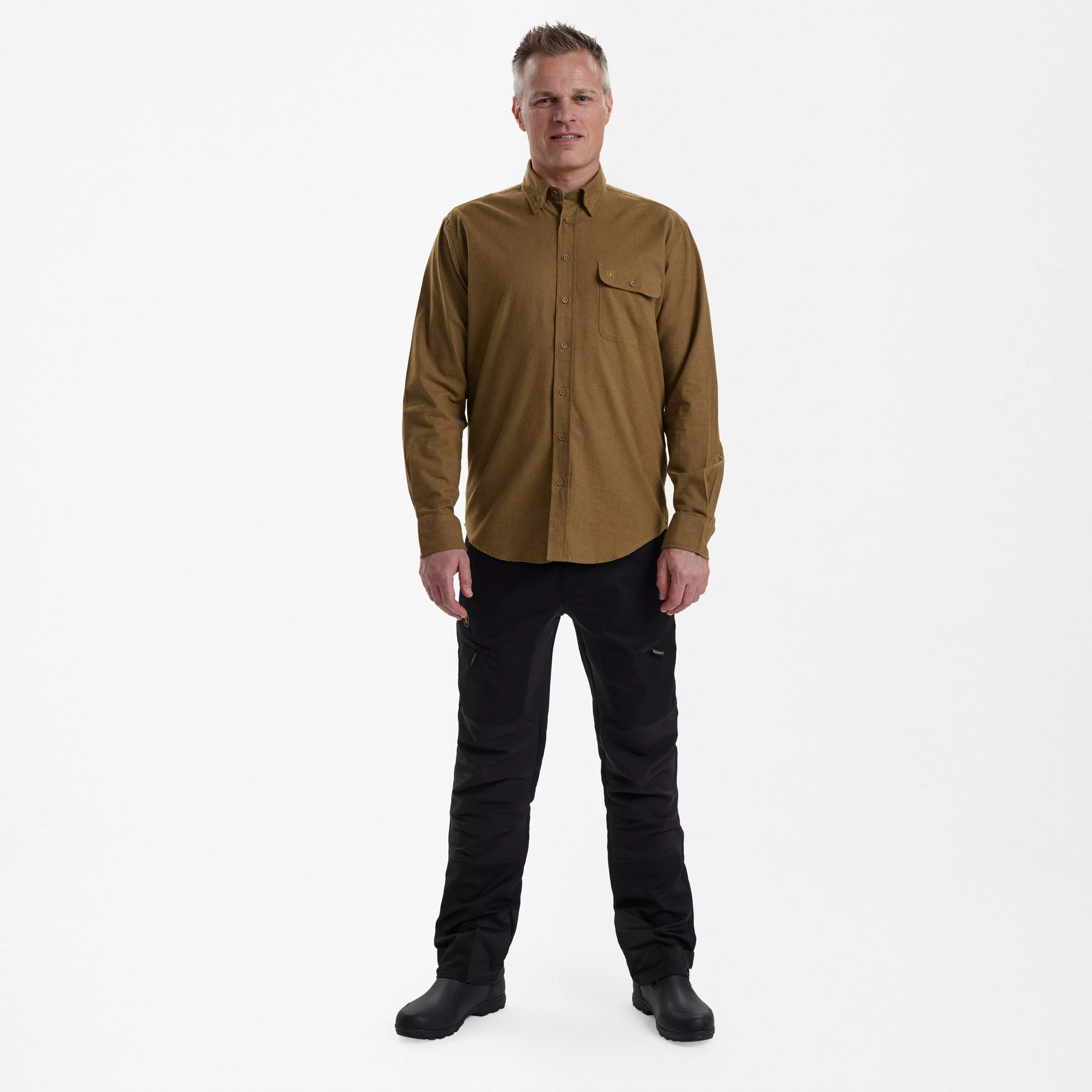 Liam Hemd - Ocher Brown