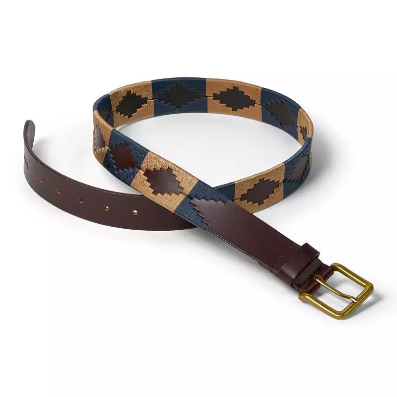 Waidmanns Unisex Pologürtel Monty Blau Beige