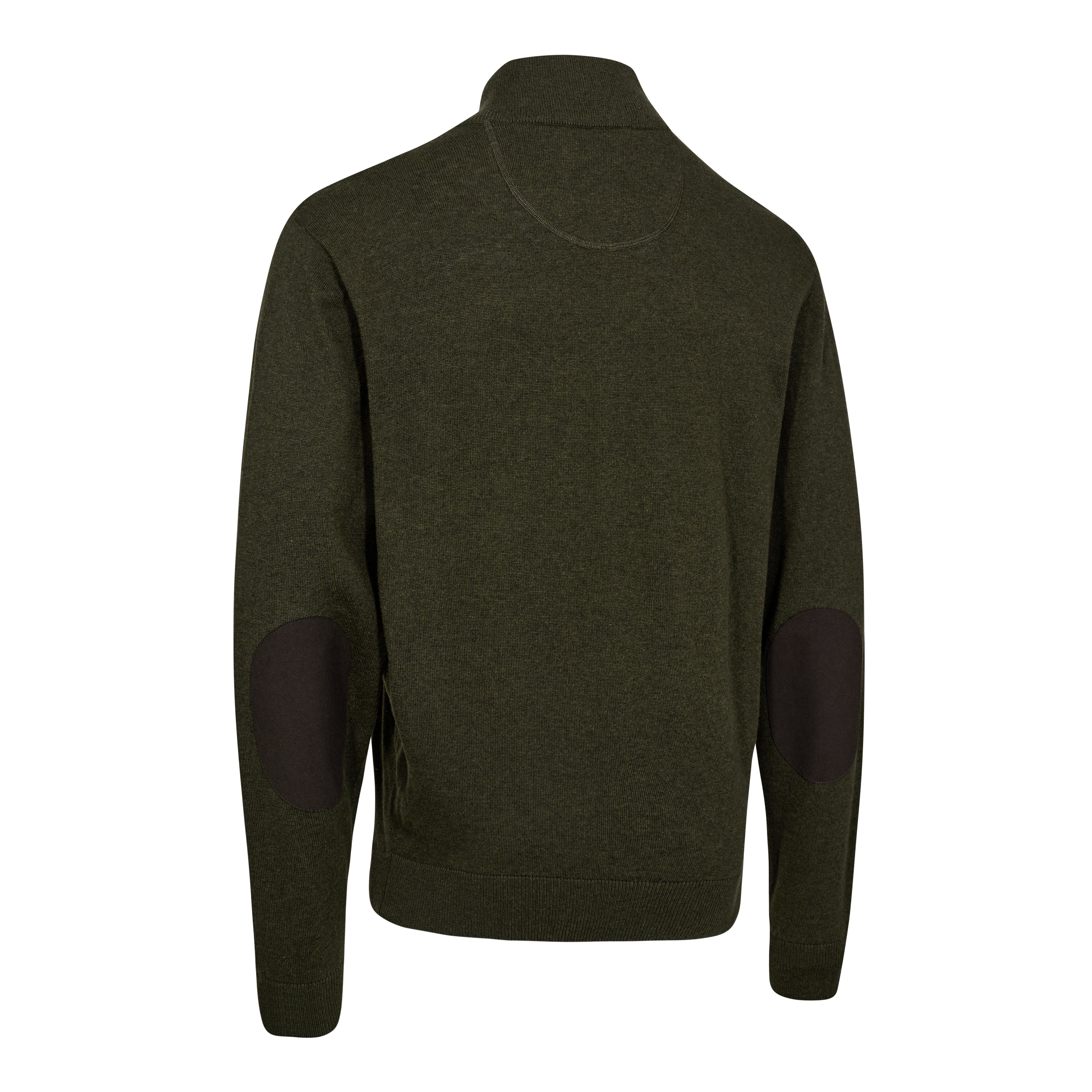 Harrington 1/2-Zip Strickpullover - Forest Ember Melange