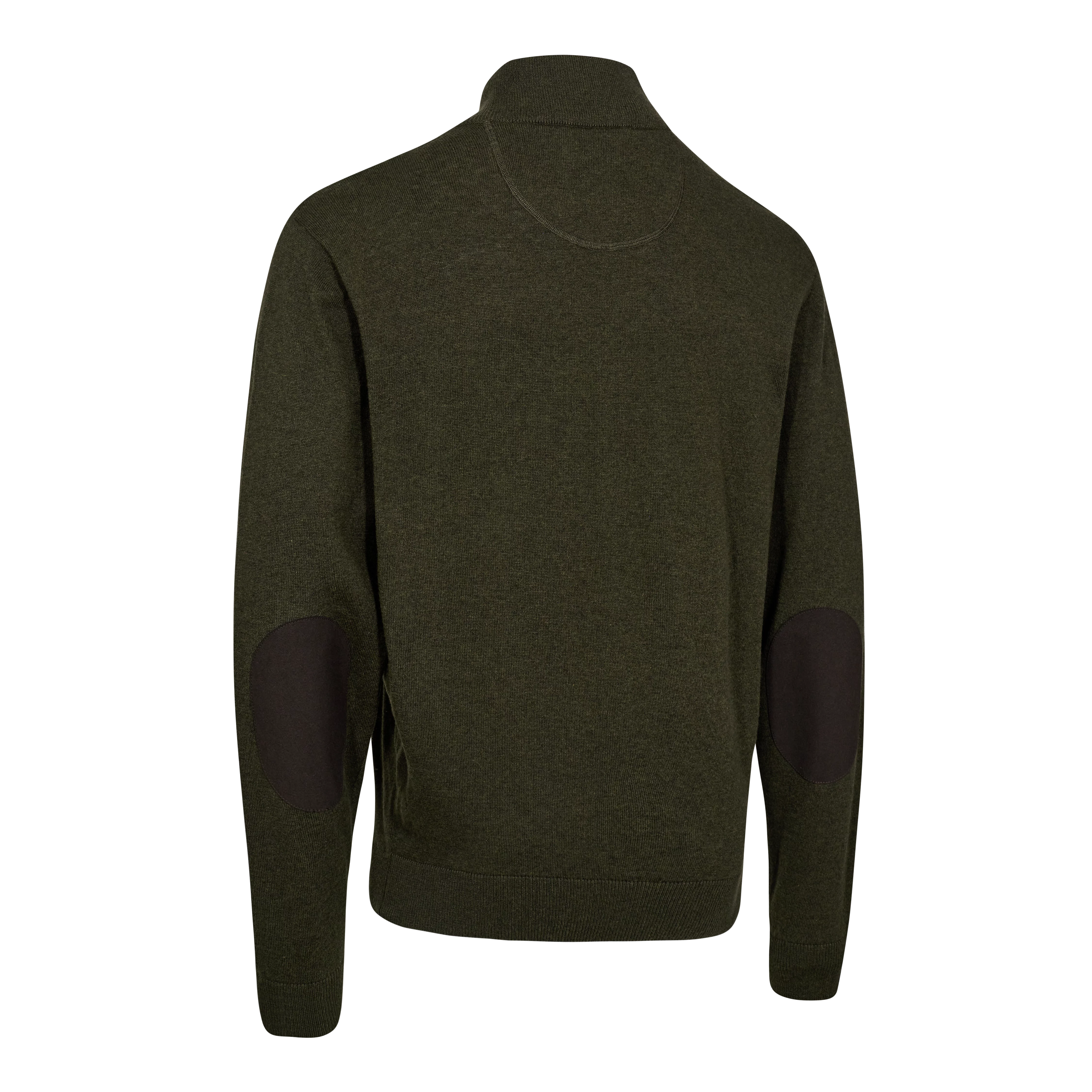 Harrington 1/2-Zip Strickpullover - Forest Ember Melange