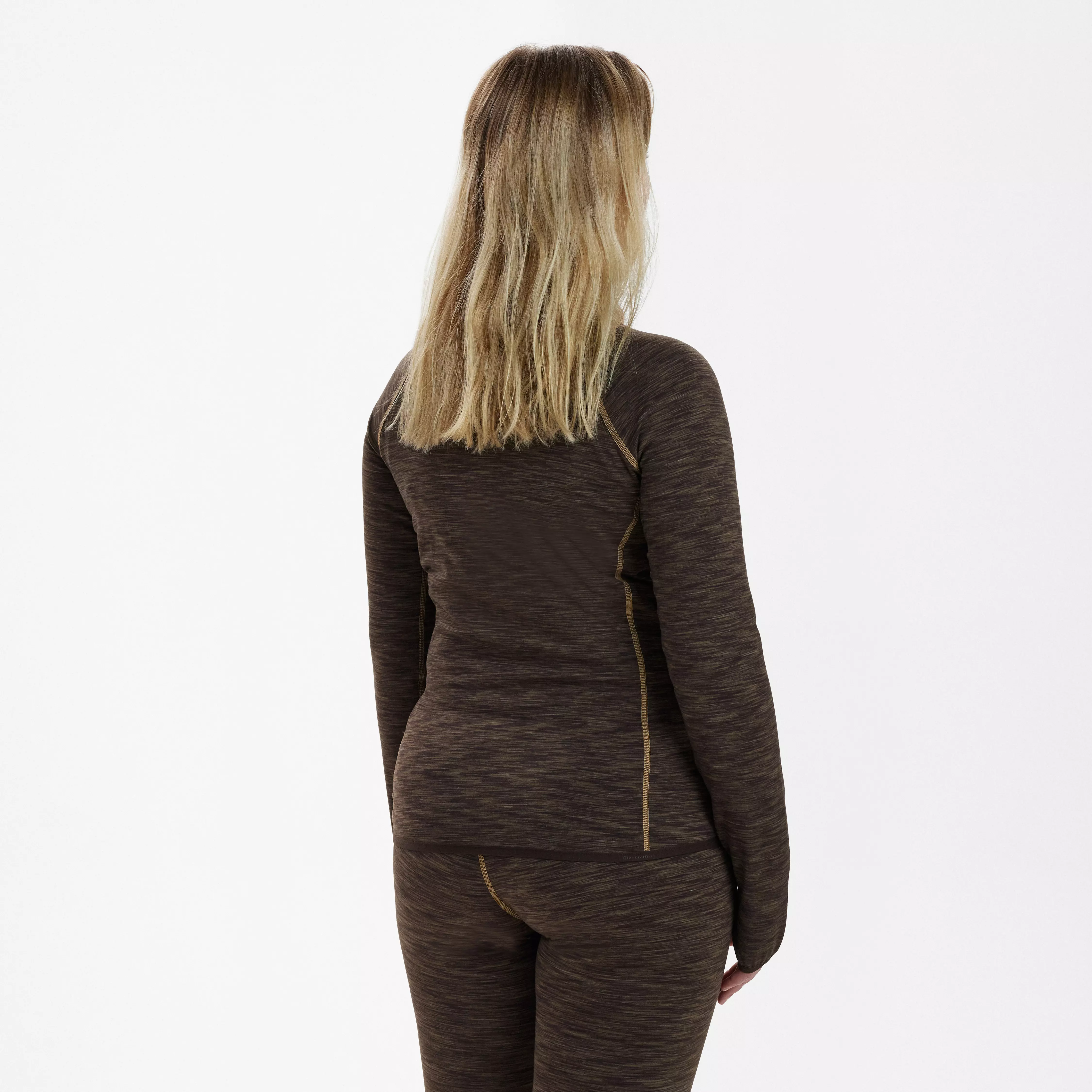 Lady Insulated Fleece - Brown Melange