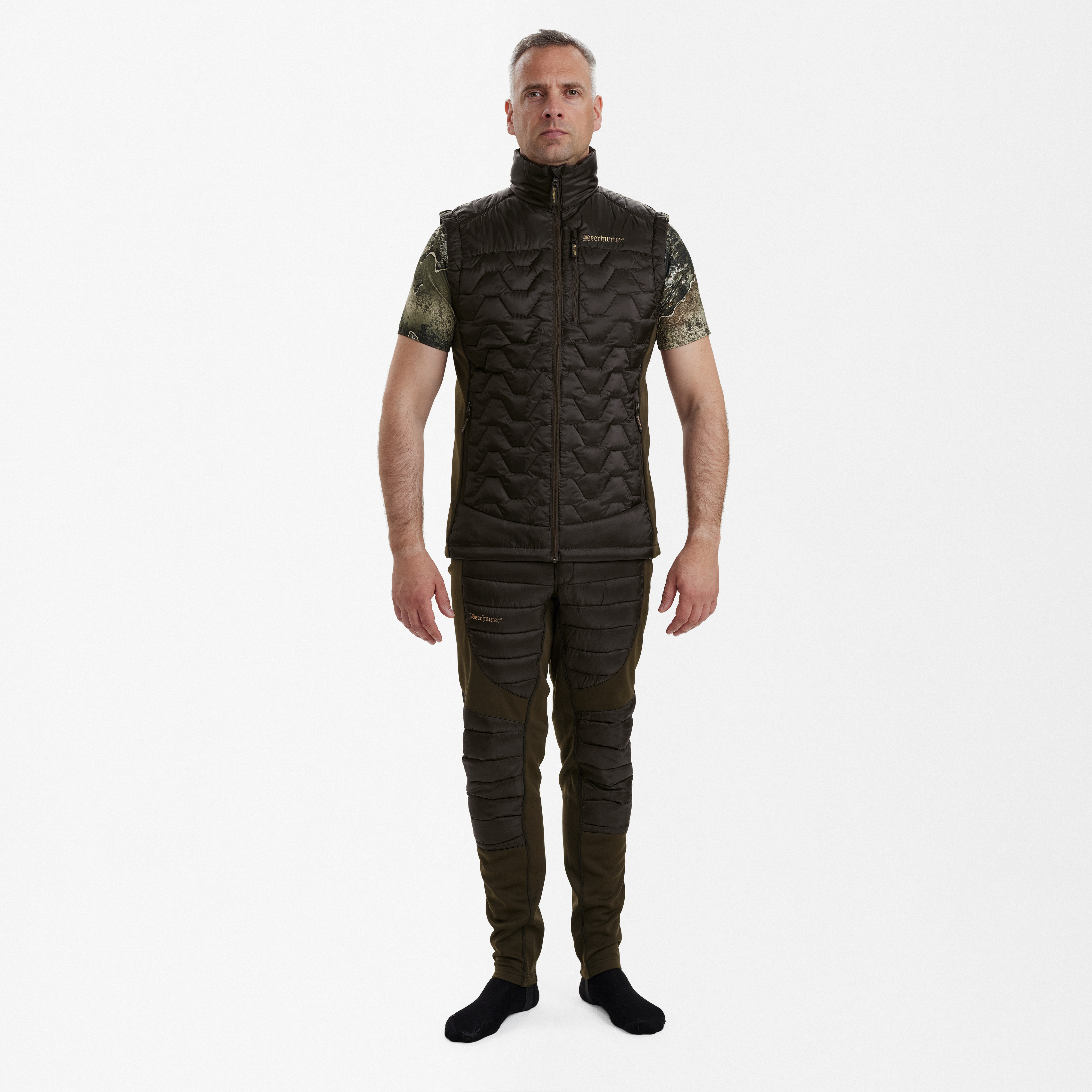 Excape Quilted Weste - Art Green