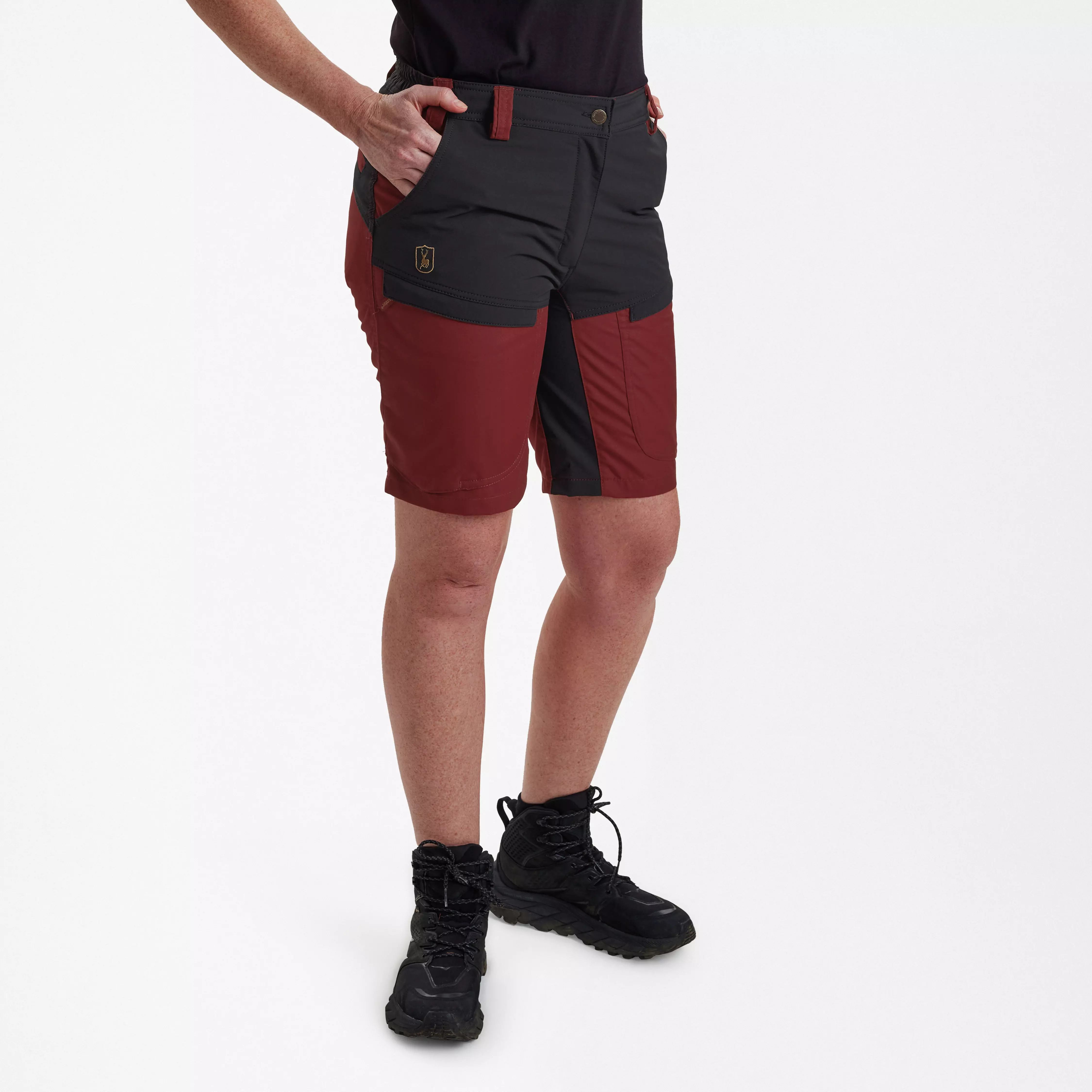 Lady Ann Shorts - Oxblood Red