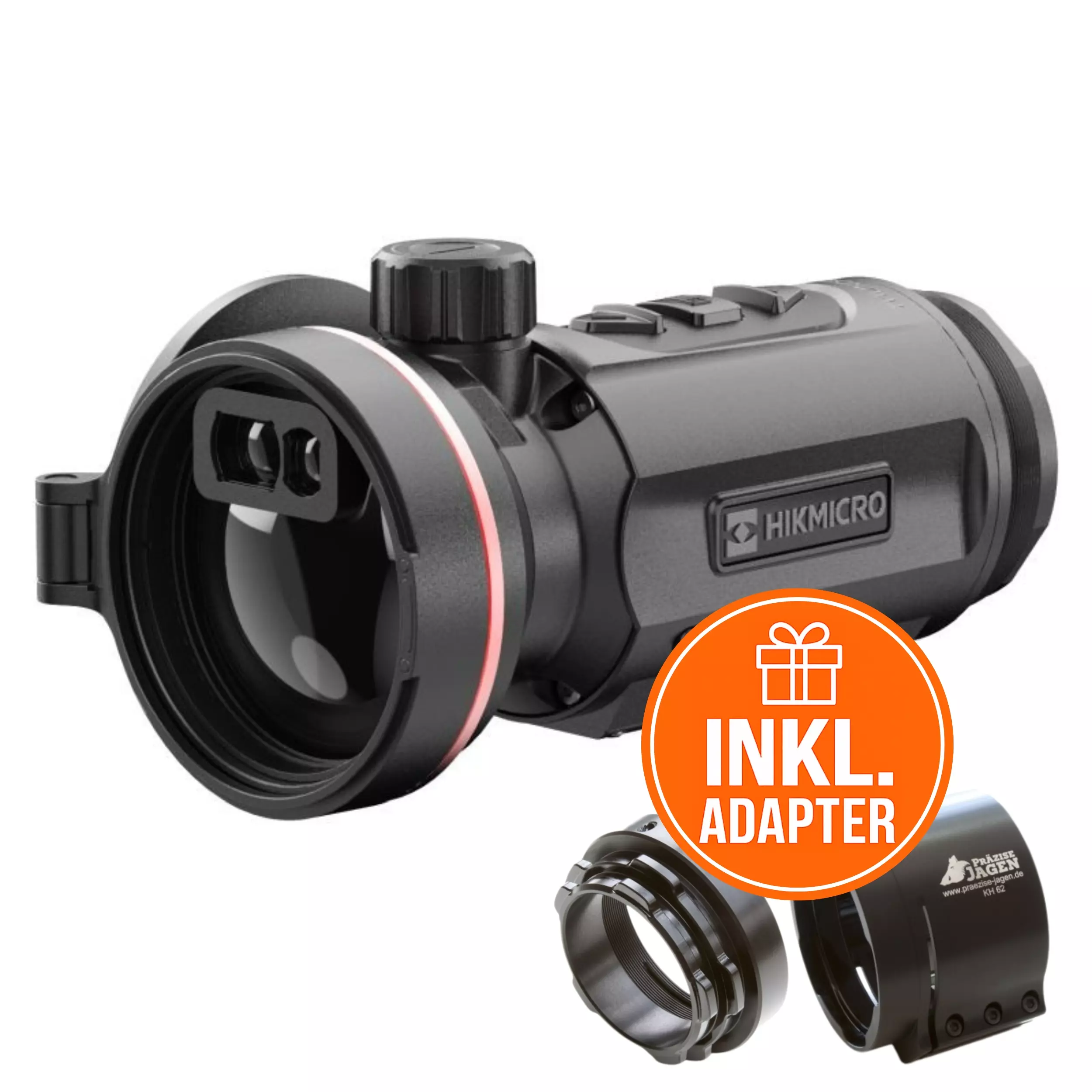 HIKMICRO Clip-On Thunder TQ50CL 3.0 Komplettpaket inkl. Adapter