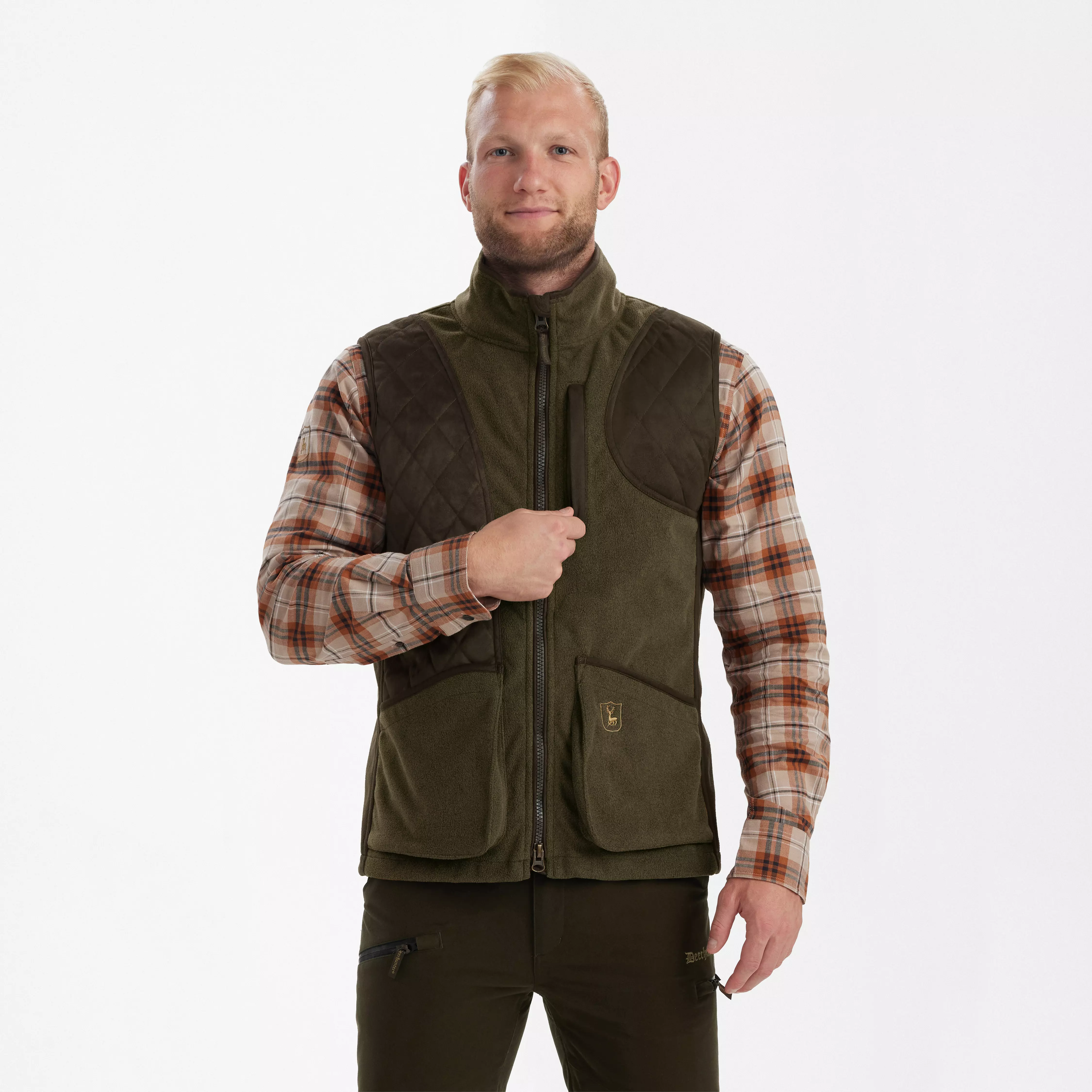 Gamekeeper Shooting Weste - Graphite Green Melange