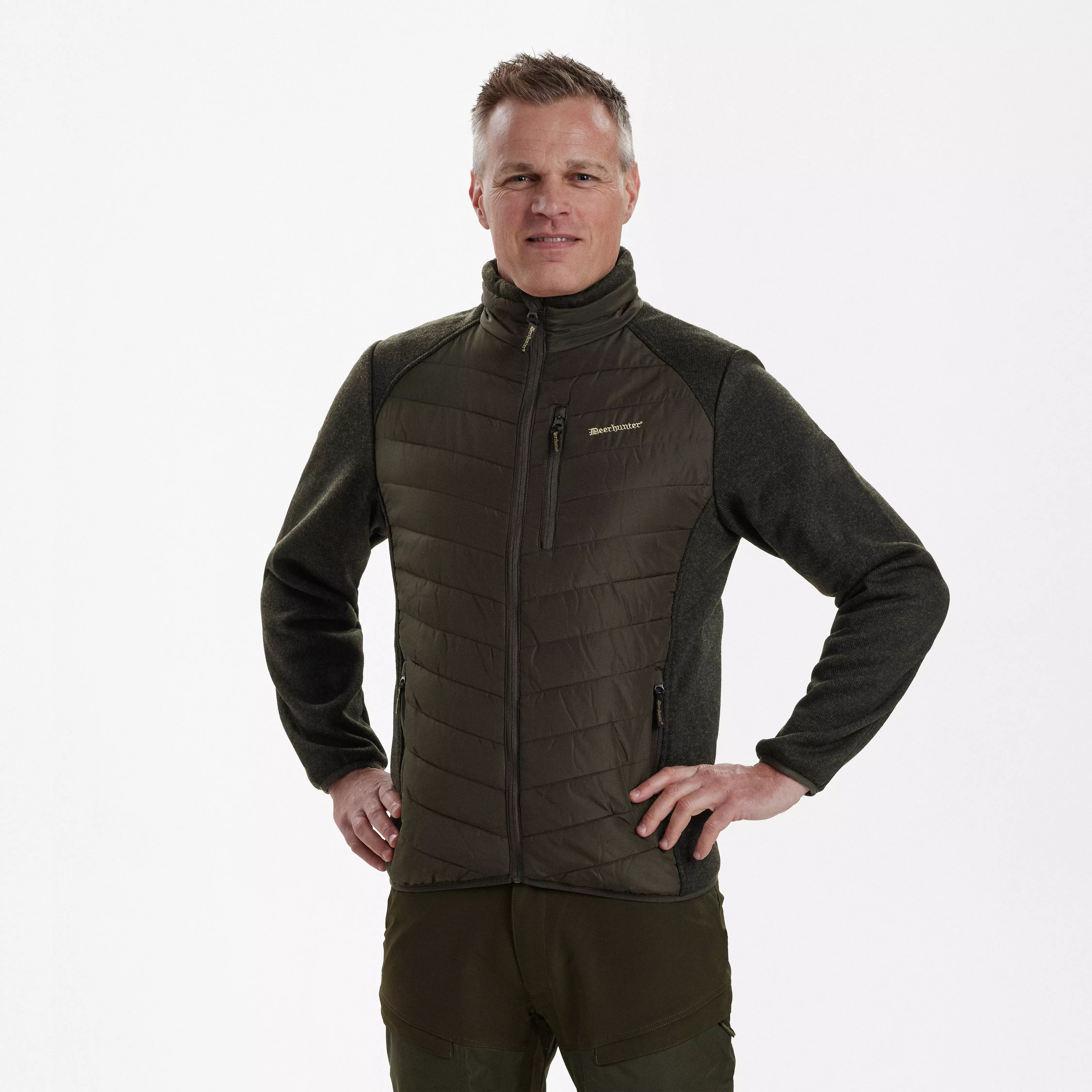 Moor Wattierte Jacke mit Strick - Timber