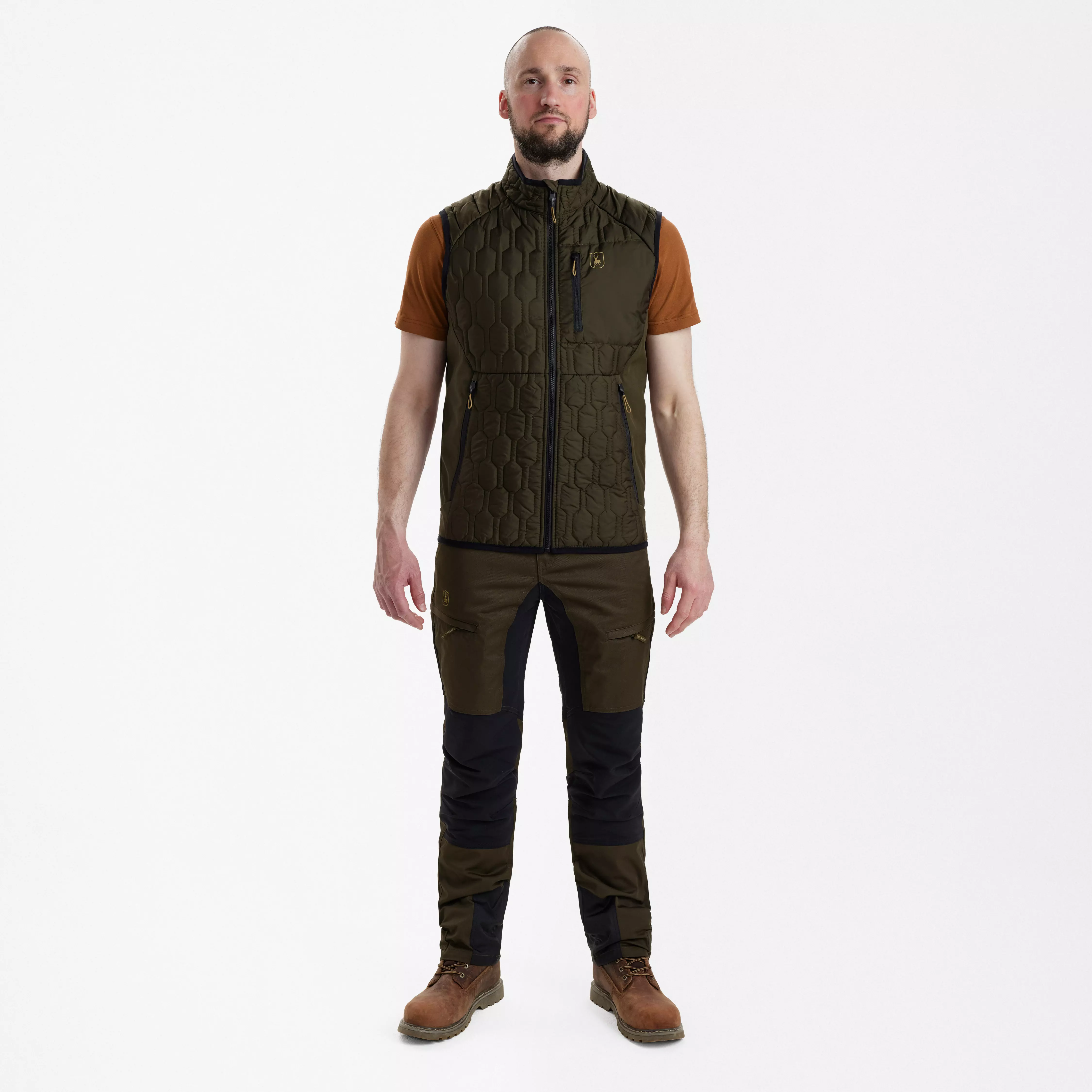 Mossdale Steppweste - Forest Green