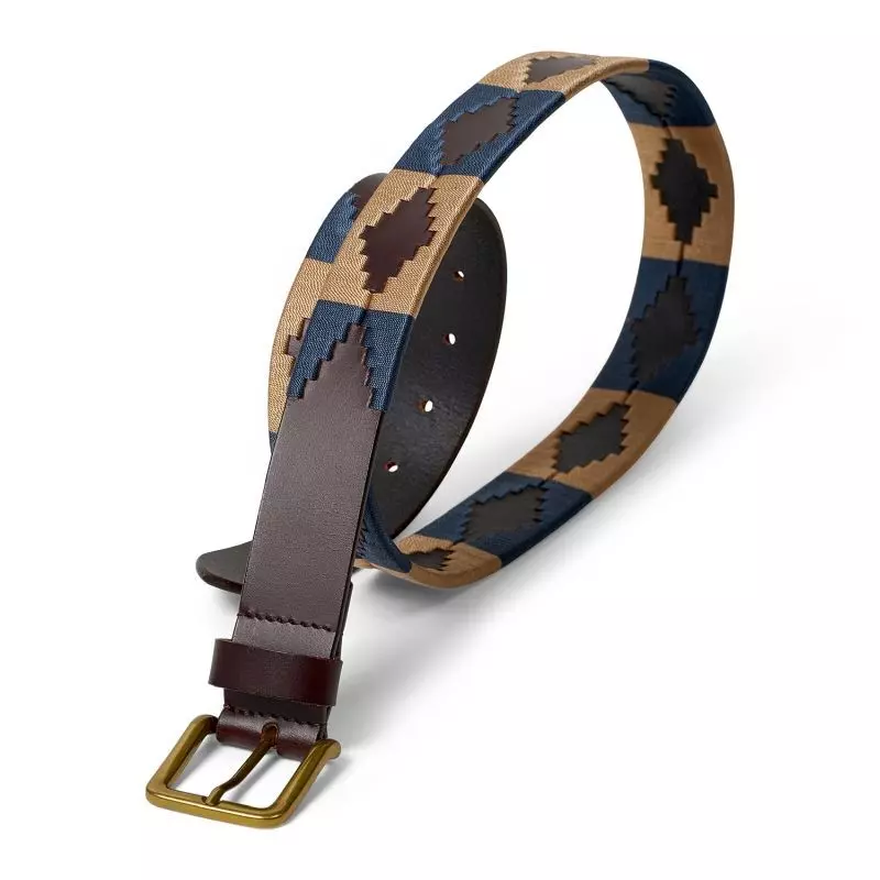 Waidmanns Unisex Pologürtel Monty Blau Beige