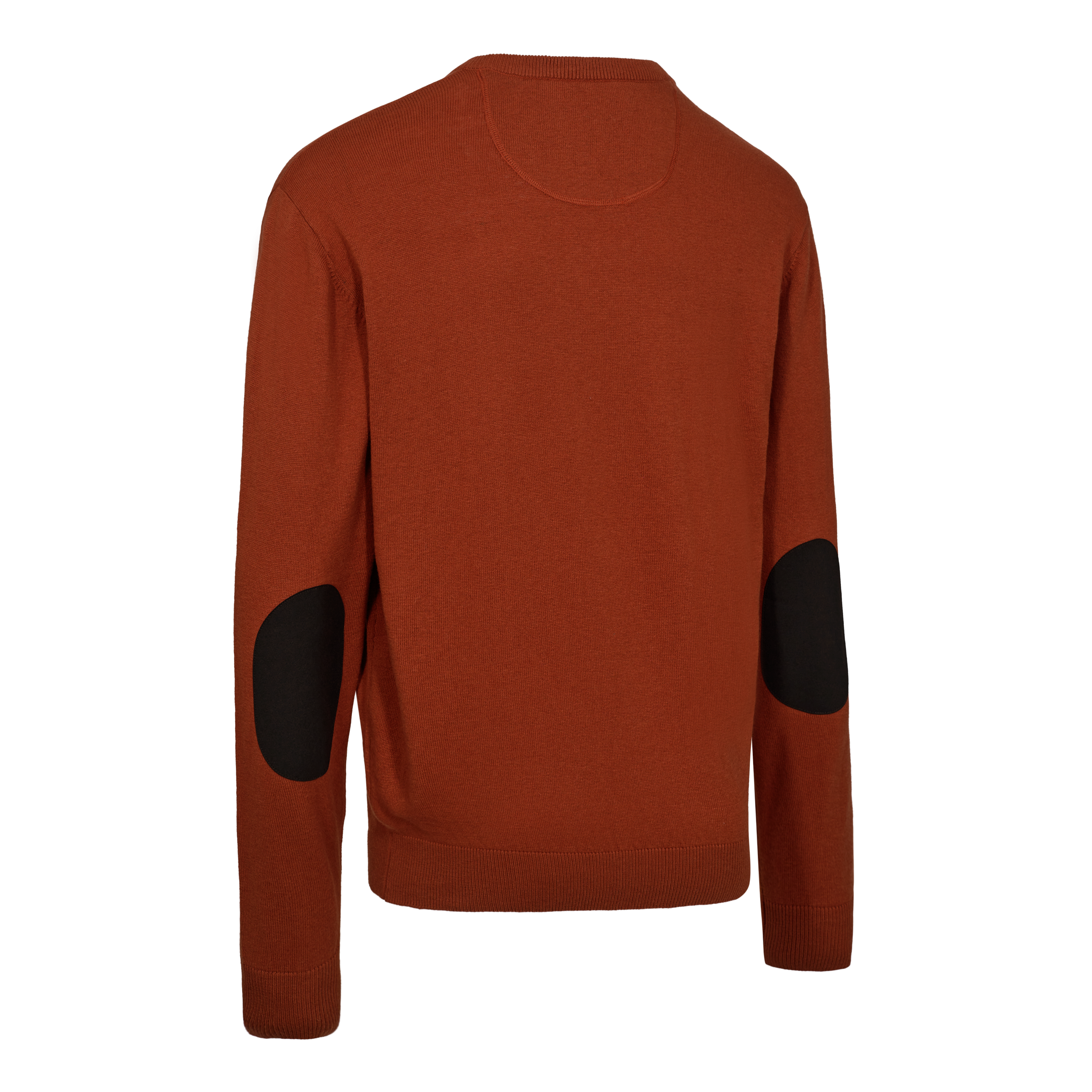 Harrington Strickpullover mit V-Ausschnitt - Oak Rust Melange