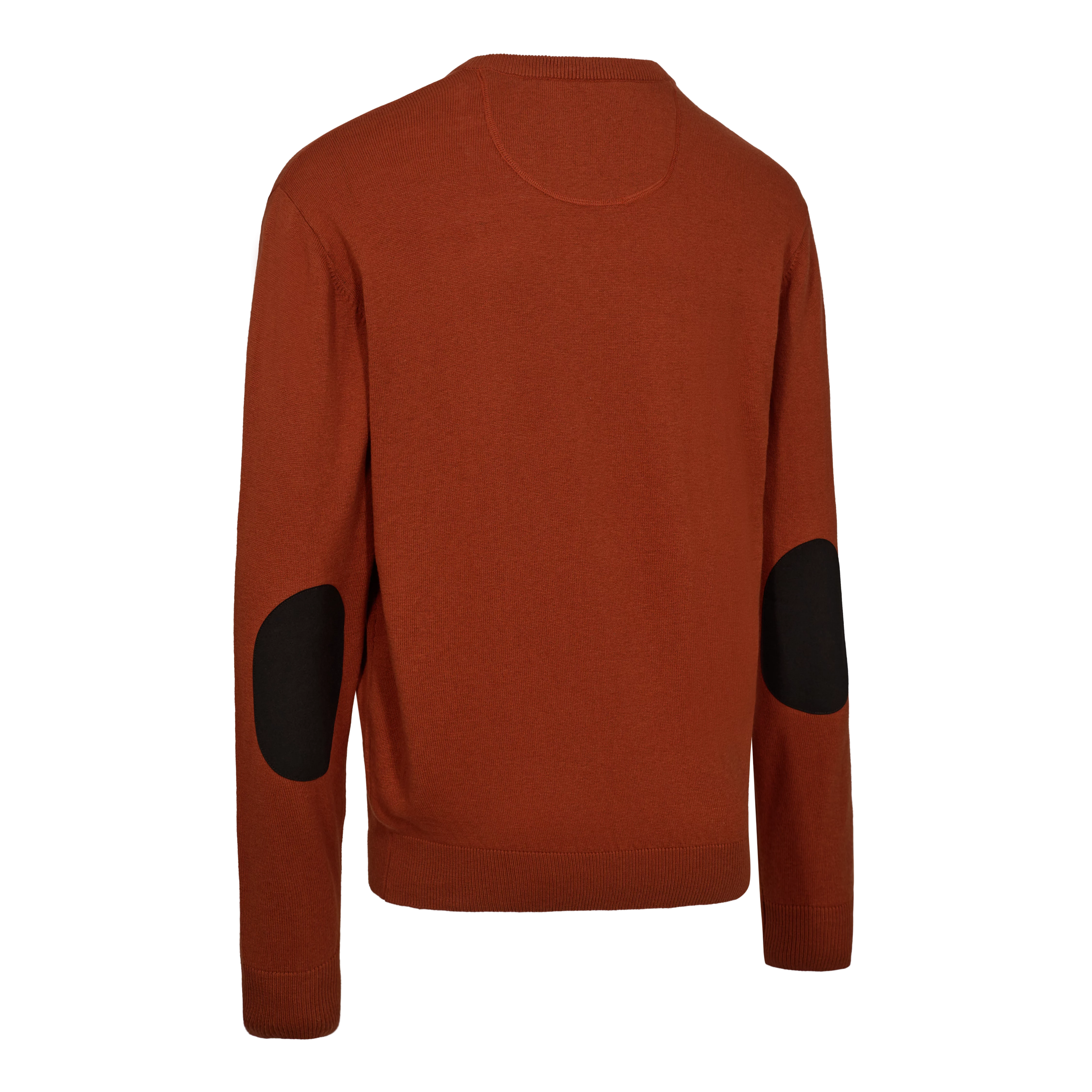 Harrington Strickpullover mit V-Ausschnitt - Oak Rust Melange