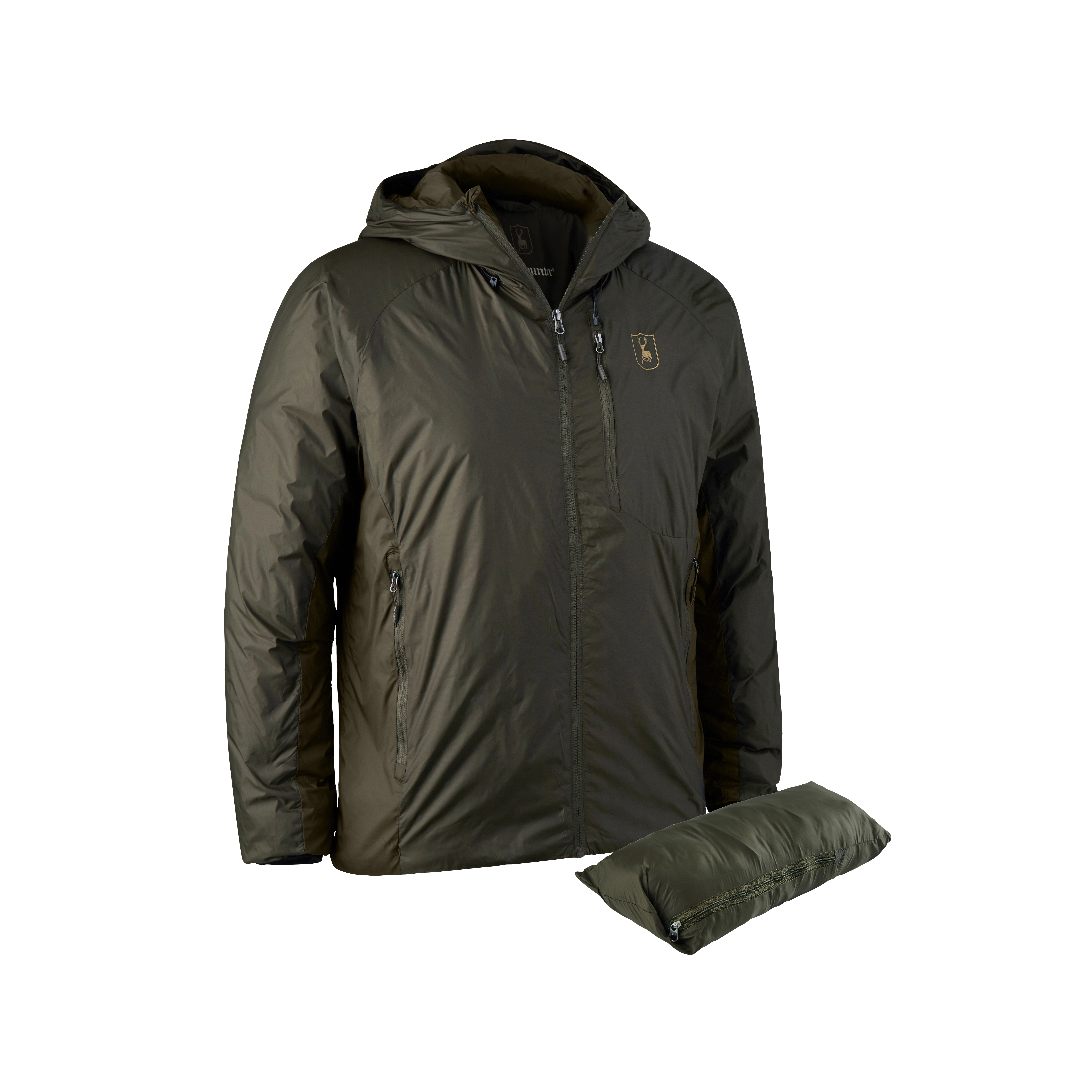 Packable Jacke - Deep Green/Art Green