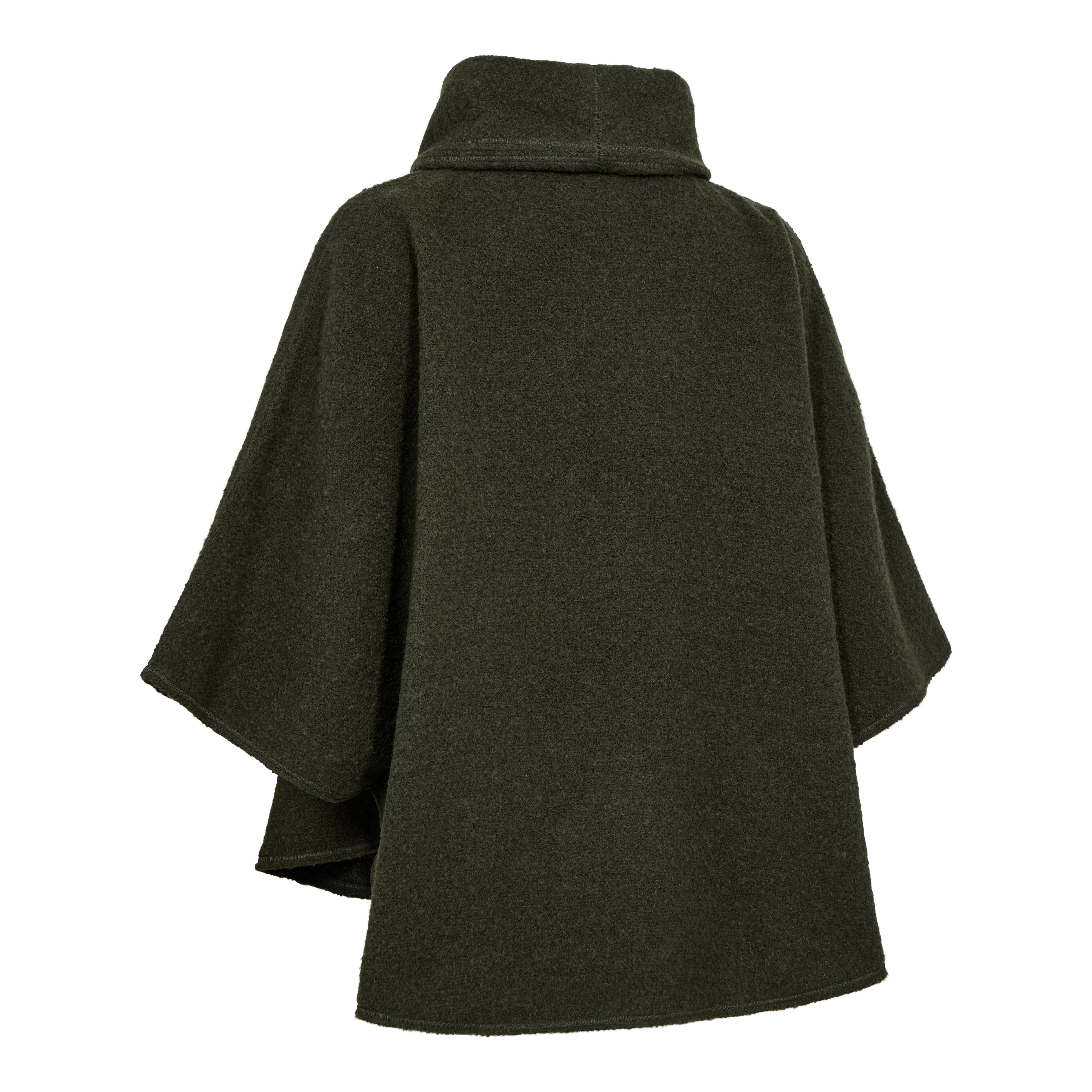 Lady Wilder Poncho - Loden Wood