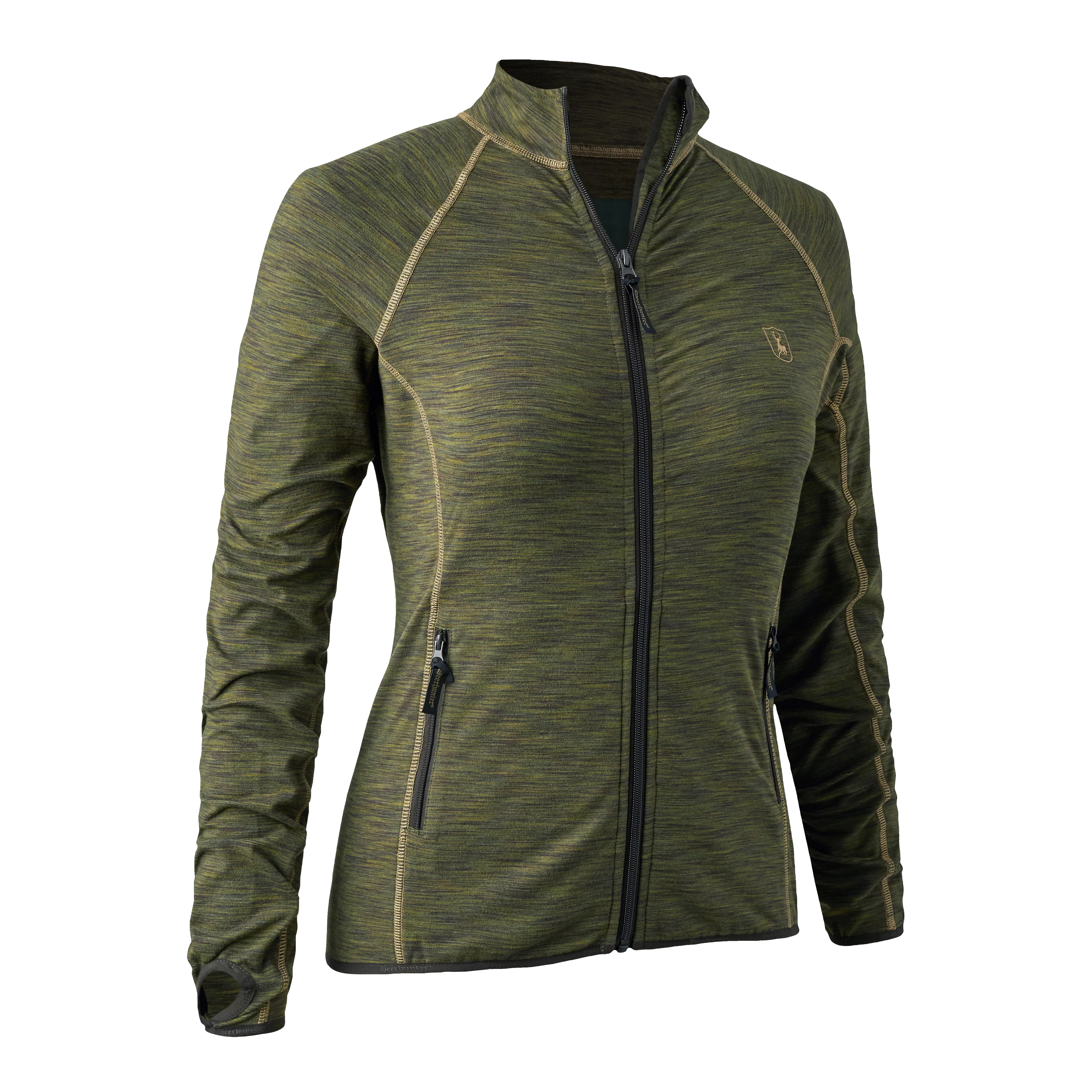 Lady Insulated Fleece - Green Melange