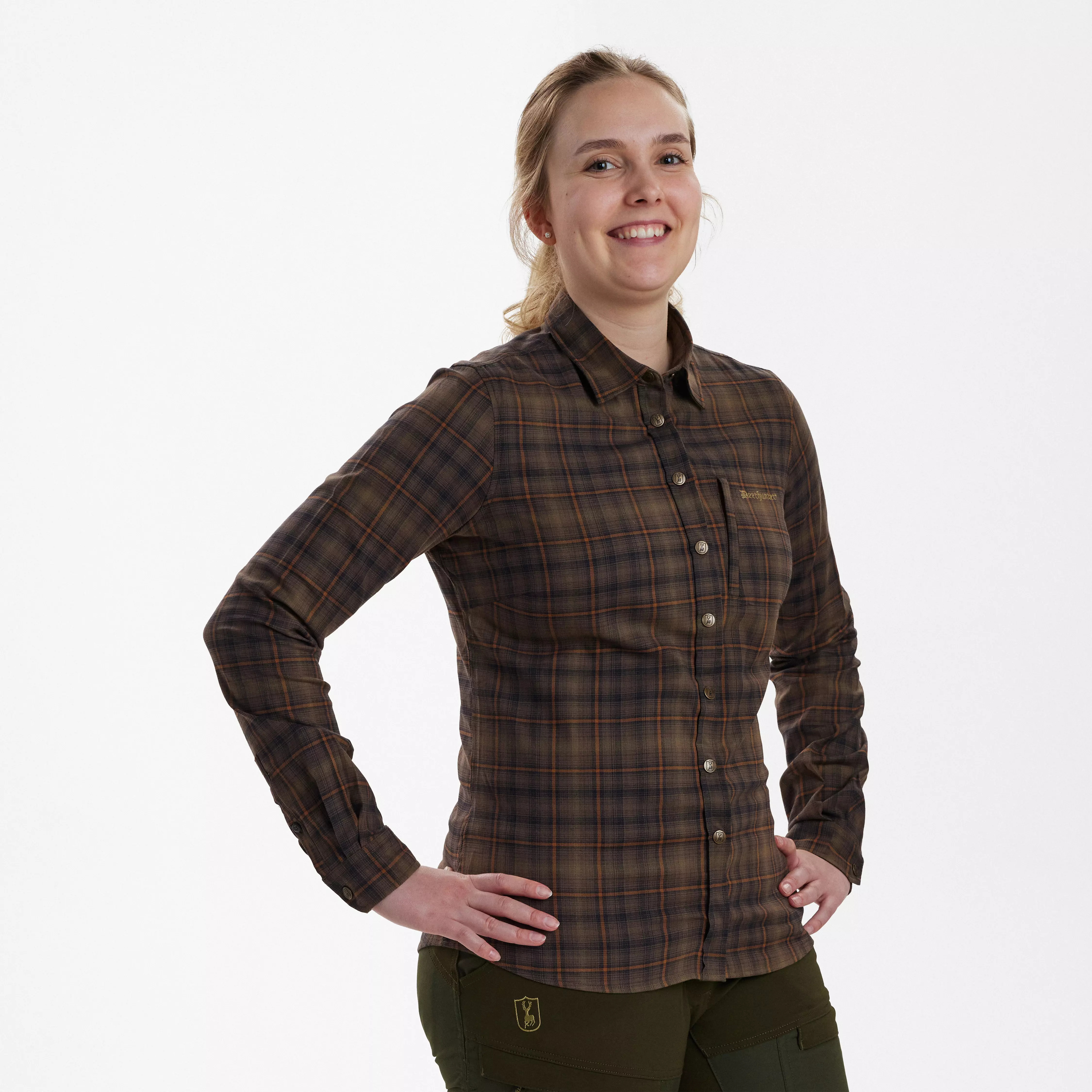Lady Emery Hemd - Green Check