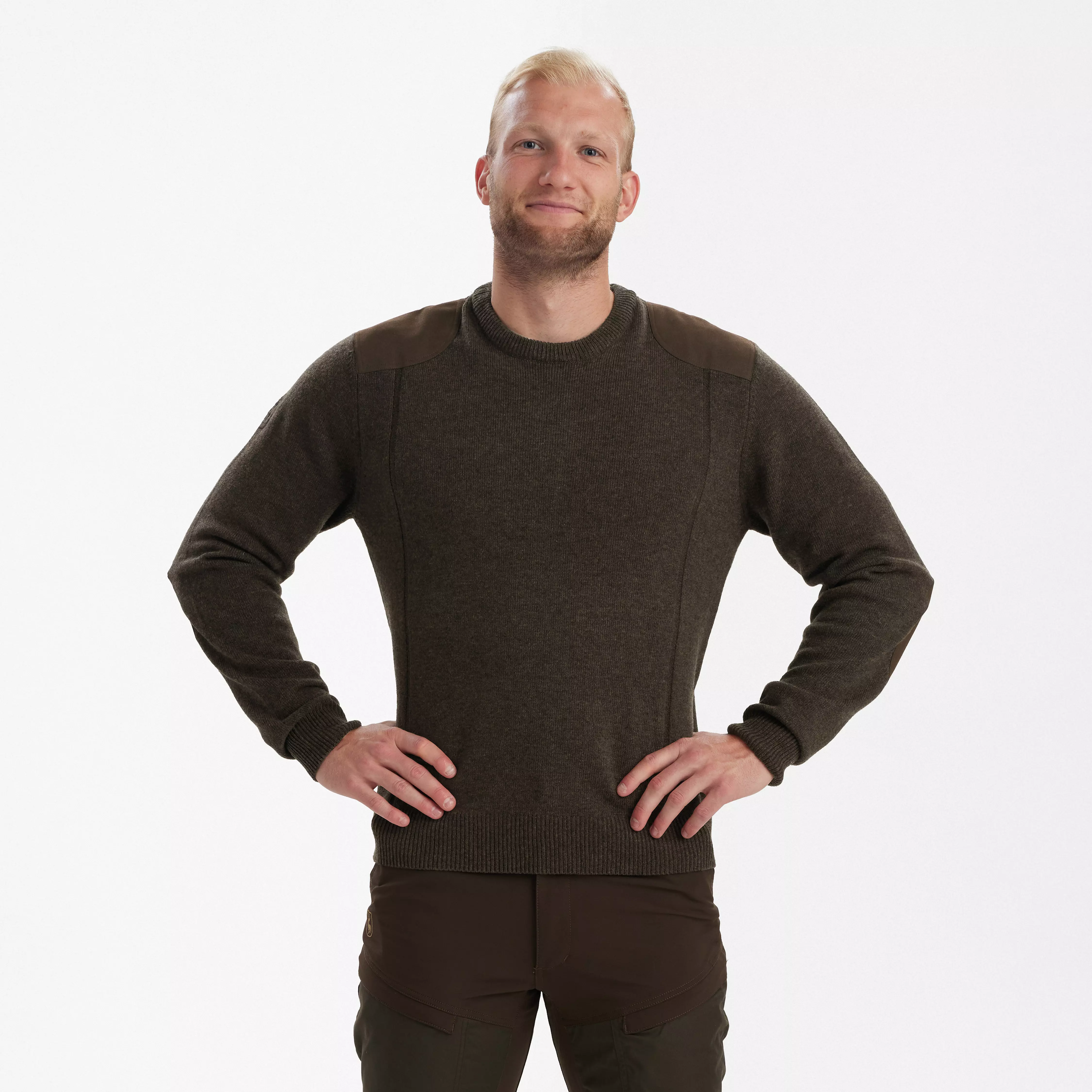 Sheffield Pullover mit Rundhalsausschnitt - Dark Elm