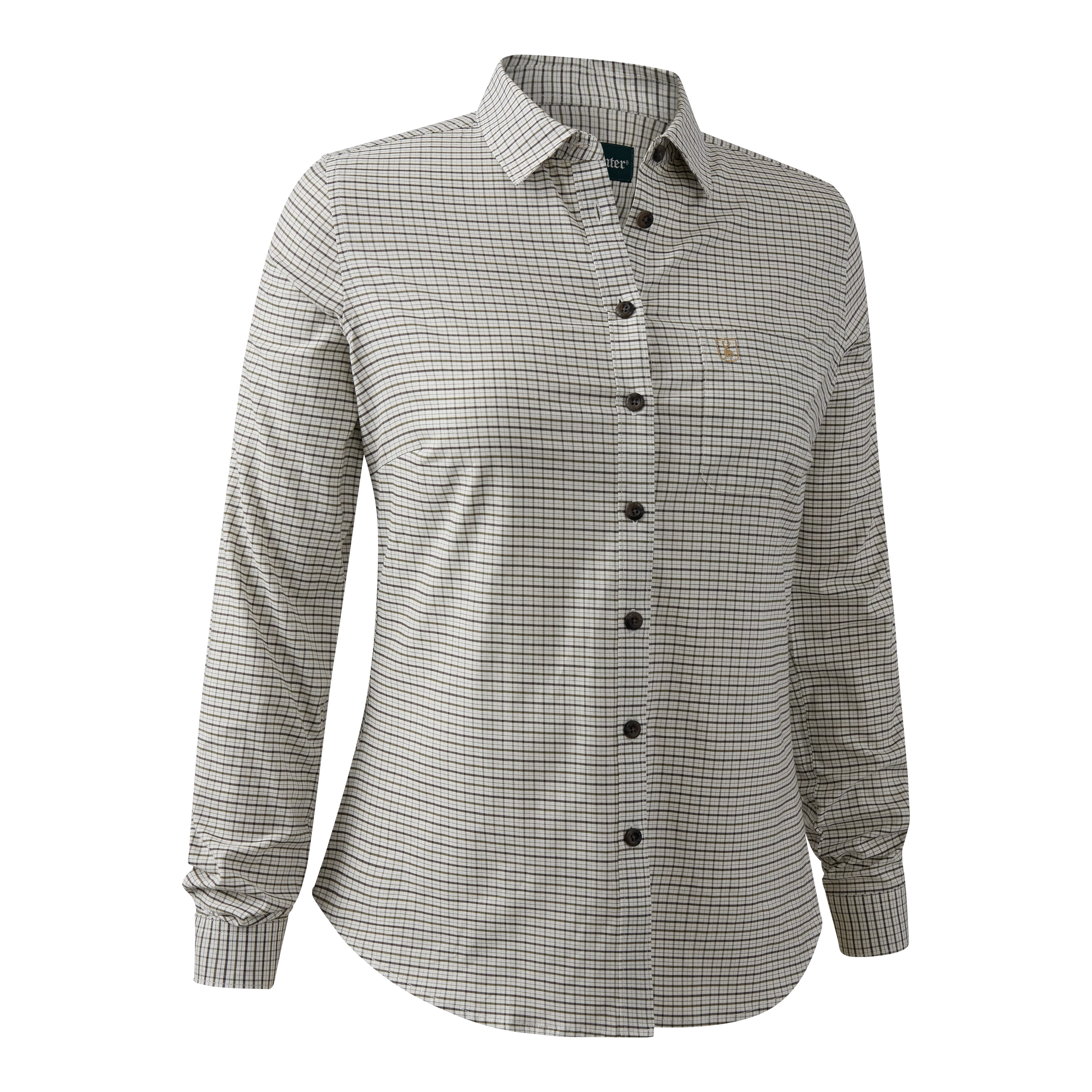 Lady Sara Bluse - Green Check