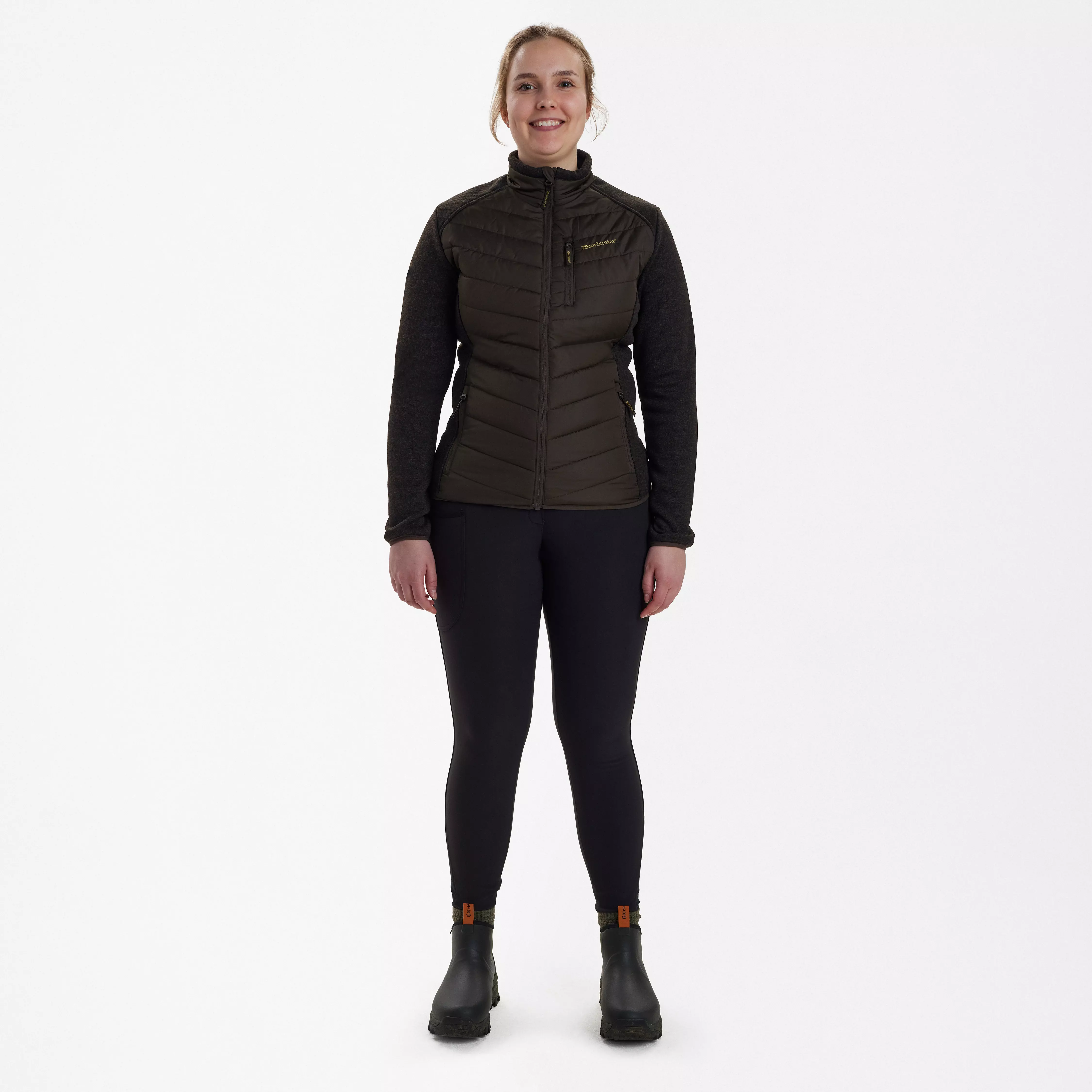 Lady Caroline Wattierte Jacke - Brown Leaf Lady Caroline Wattierte Jacke - Brown Leaf