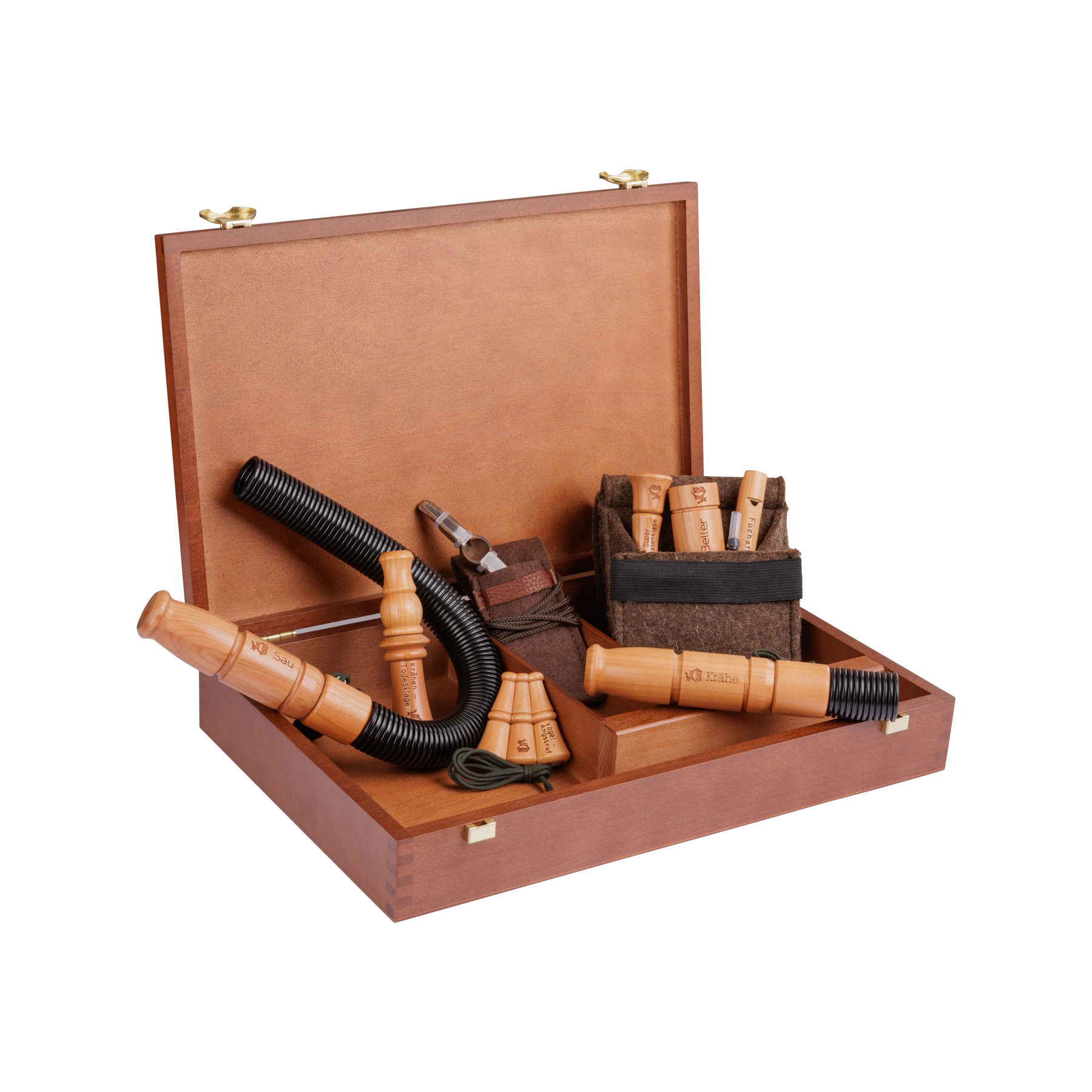 Premium Lockjagdset Holzkassette Weisskirchen    