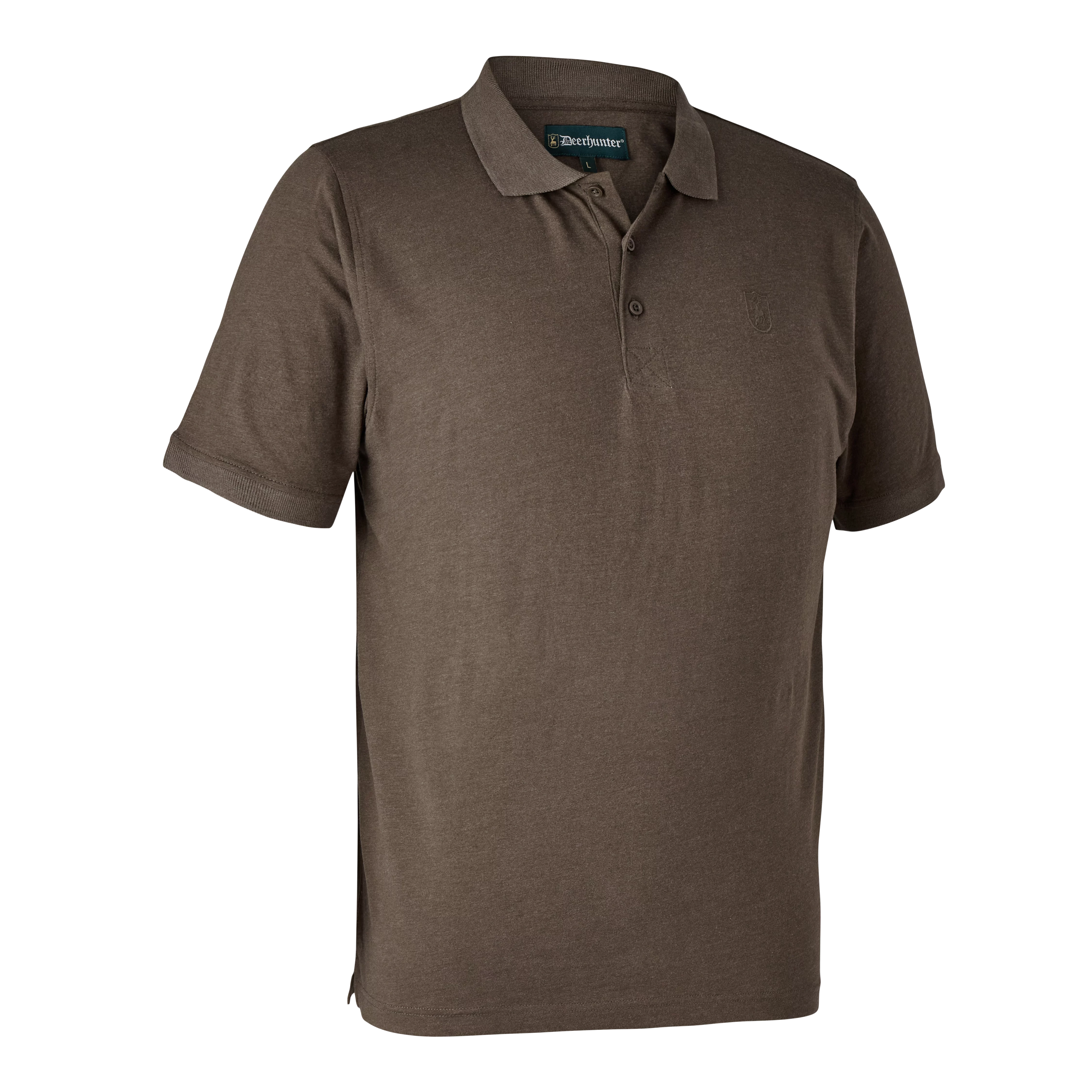 Gunnar Polo Hemd - Brown Leaf Melange