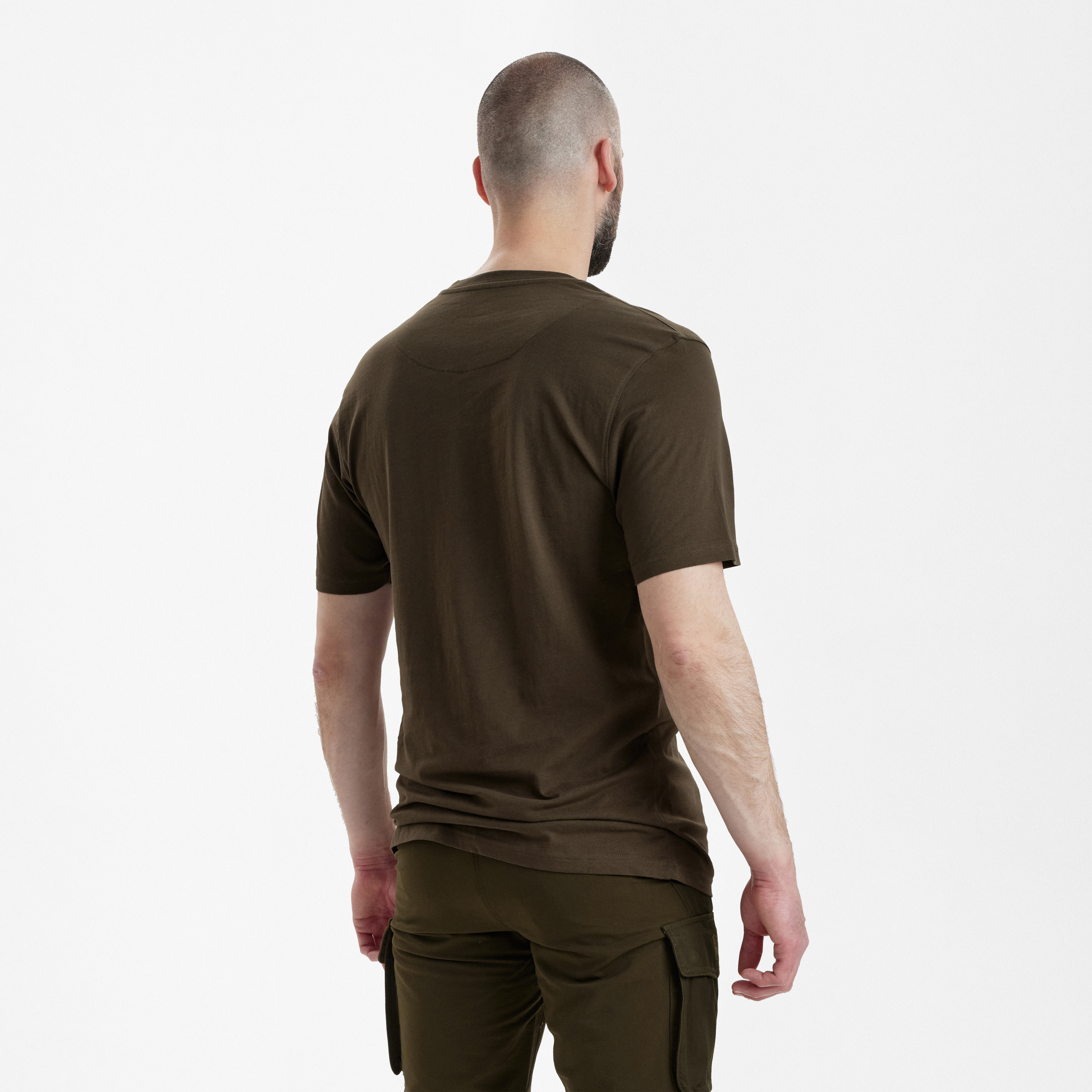 T-Shirt 2 pak - Green/Brown Leaf